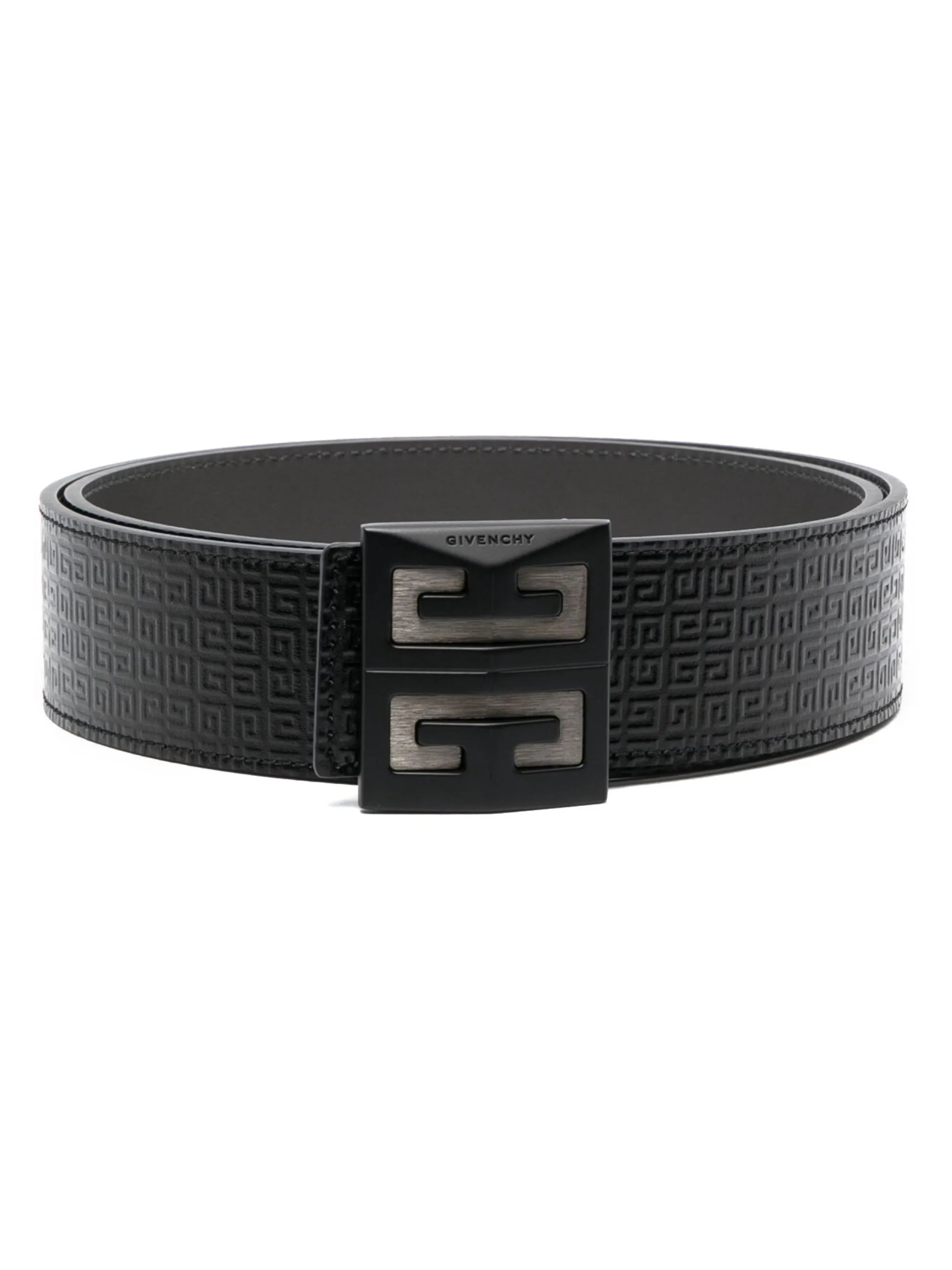 4G monogram leather belt