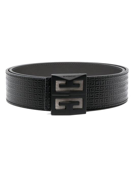 4G monogram leather belt