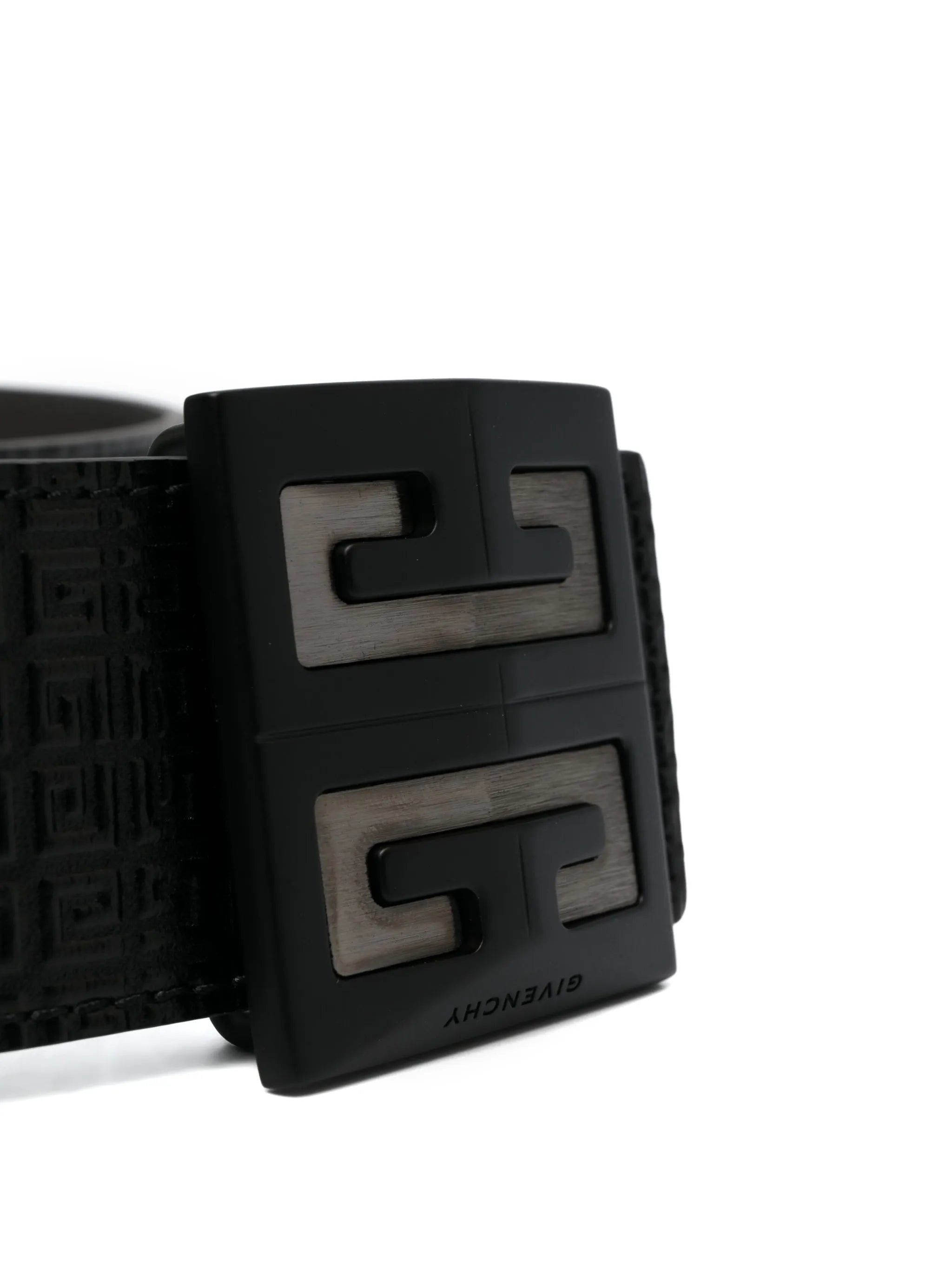 4G monogram leather belt