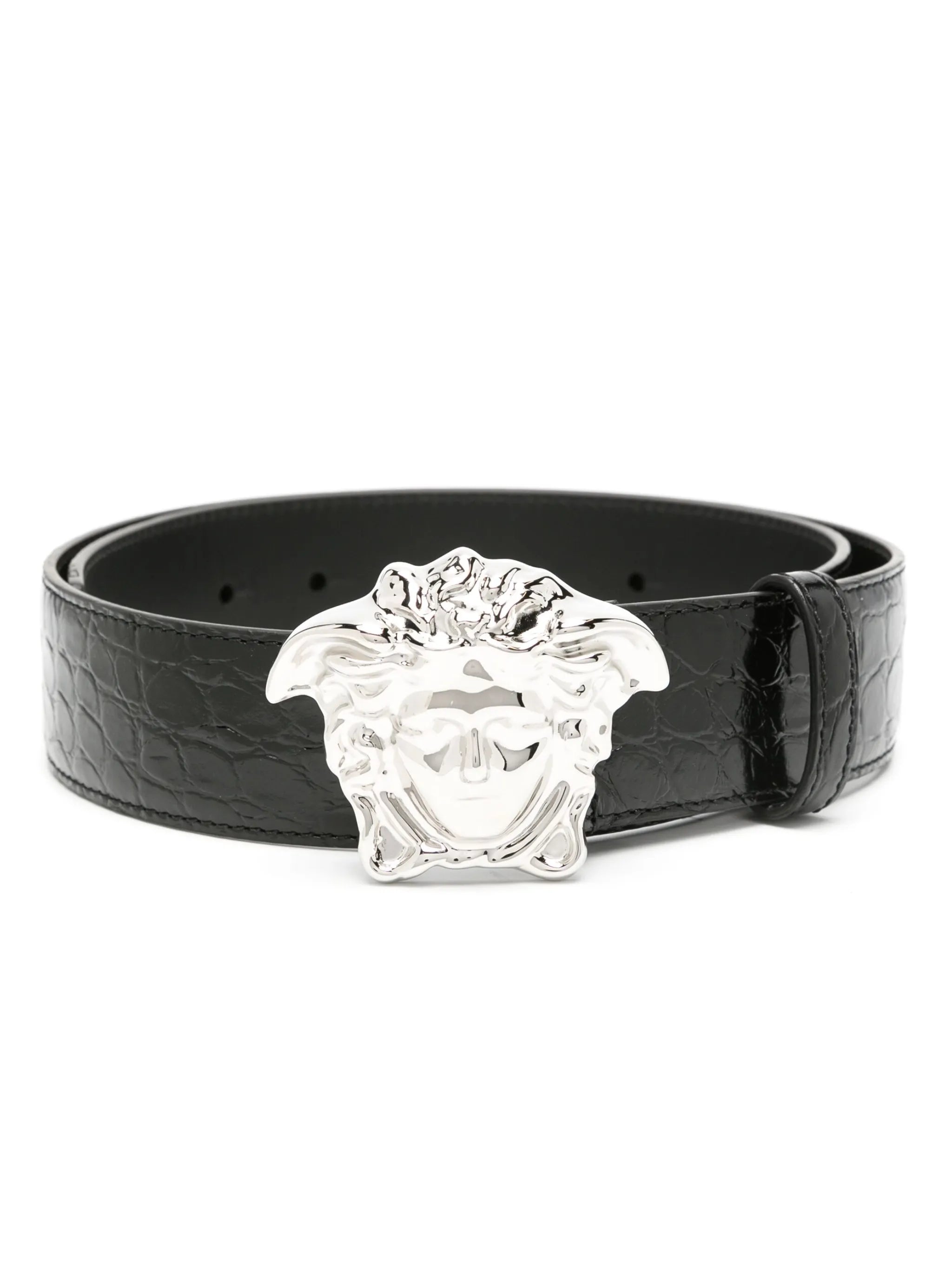 Medusa Head leather belt