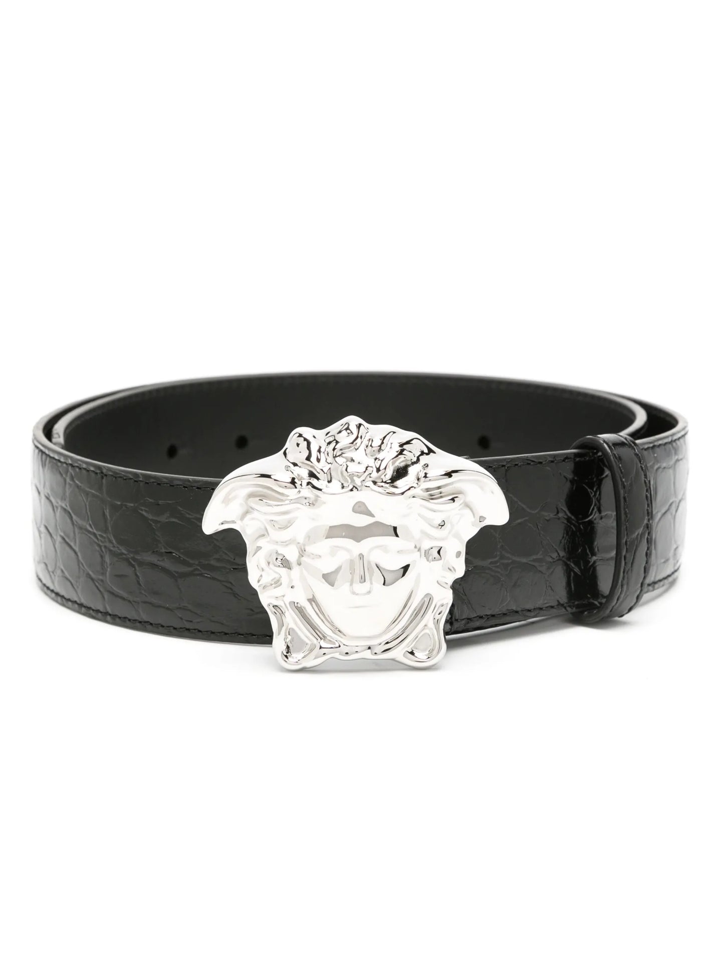 Medusa Head leather belt
