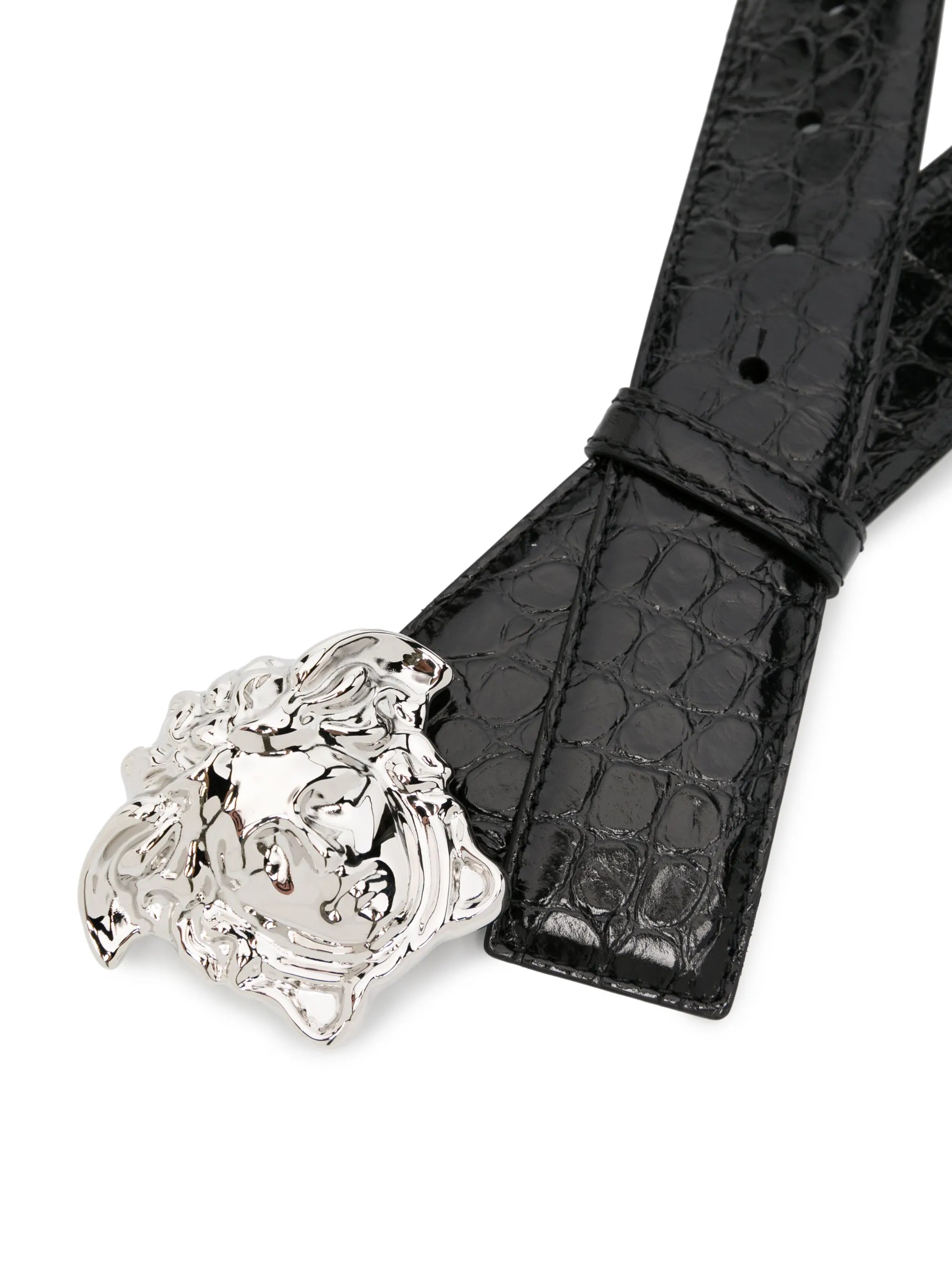 Medusa Head leather belt