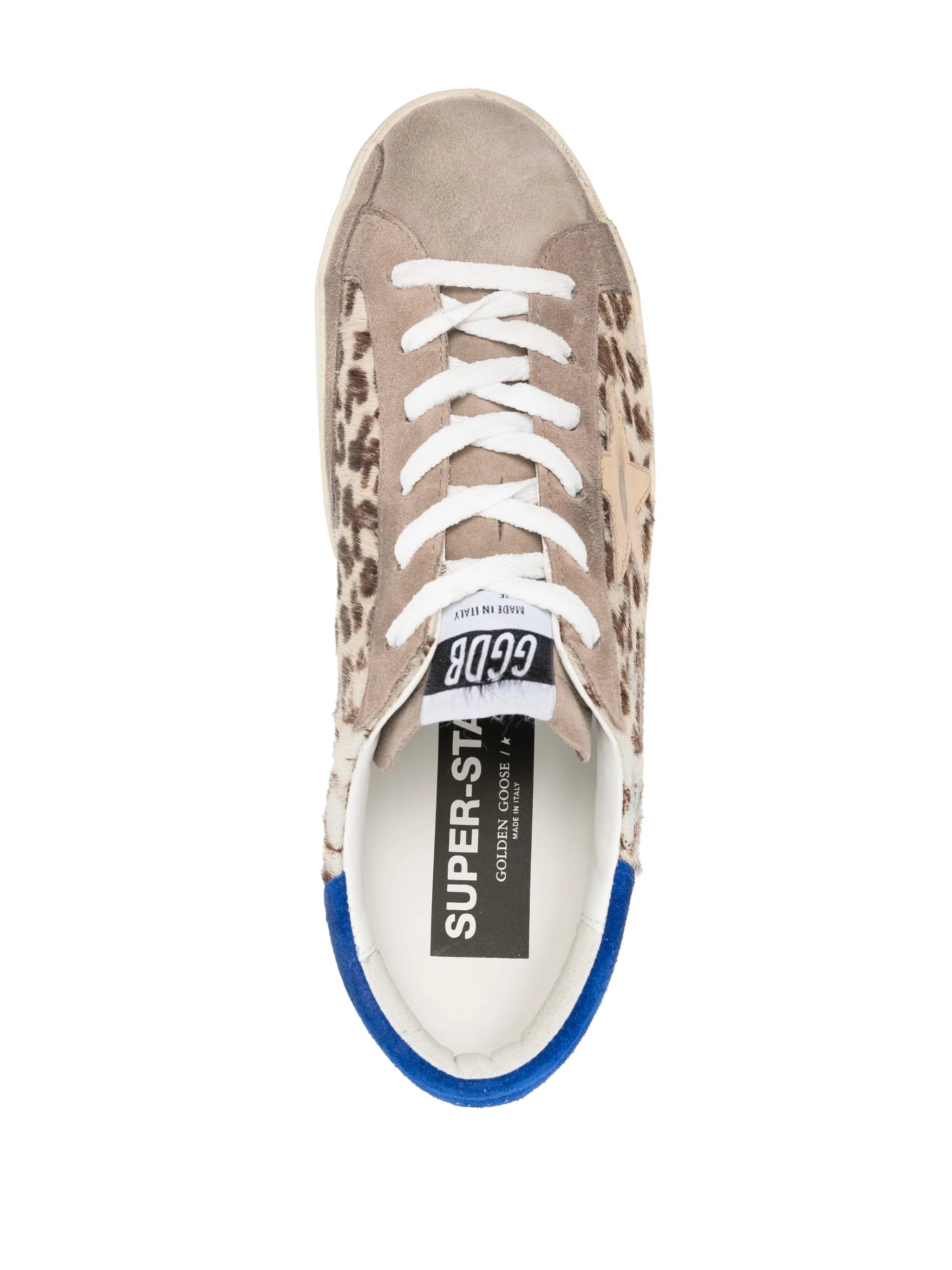 star-patch lace-up sneakers