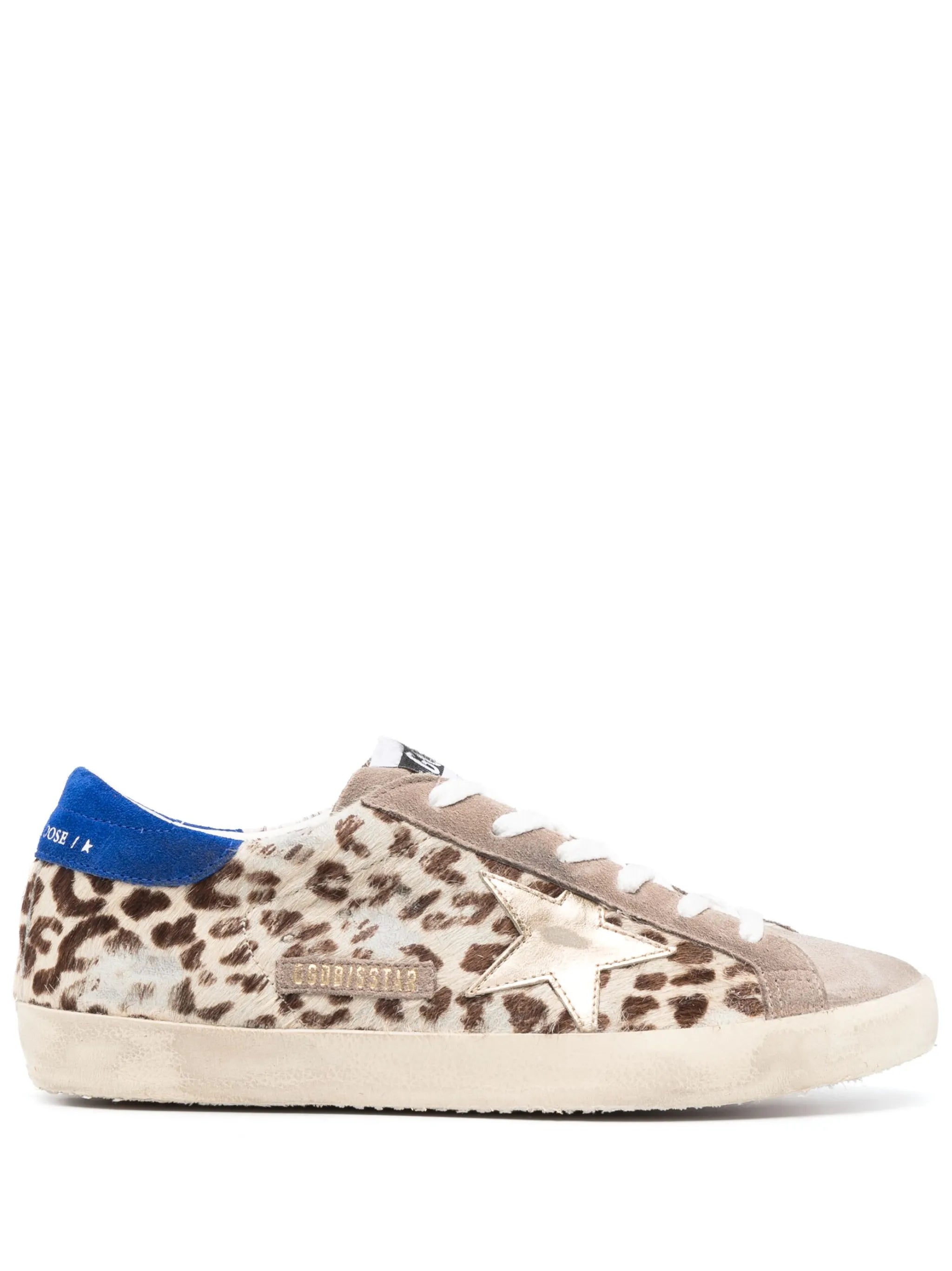 star-patch lace-up sneakers