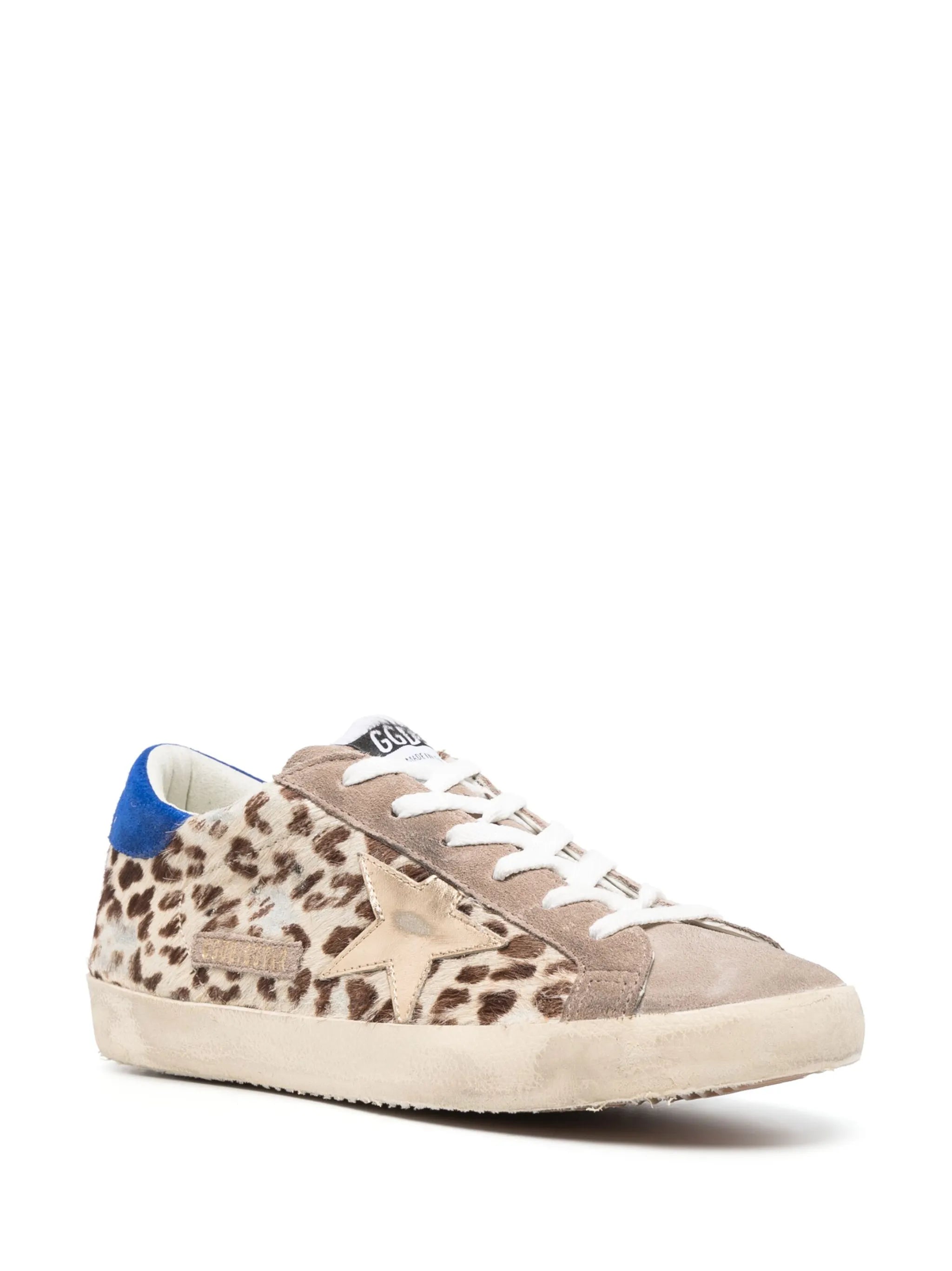 star-patch lace-up sneakers