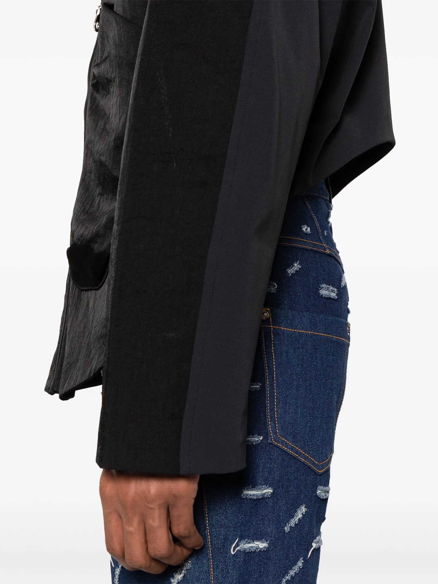 Larent drop-shoulder bomber jacket
