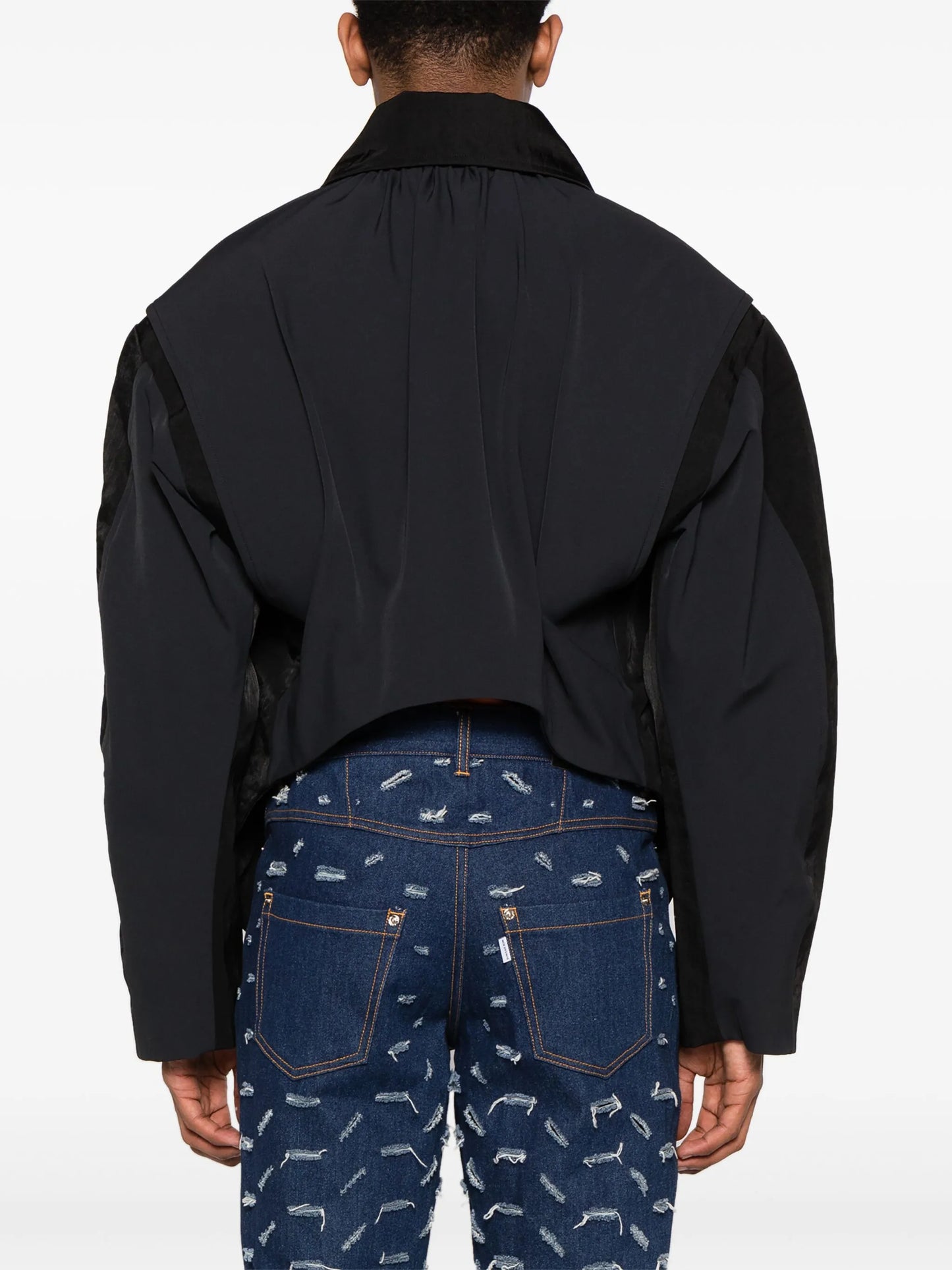 Larent drop-shoulder bomber jacket