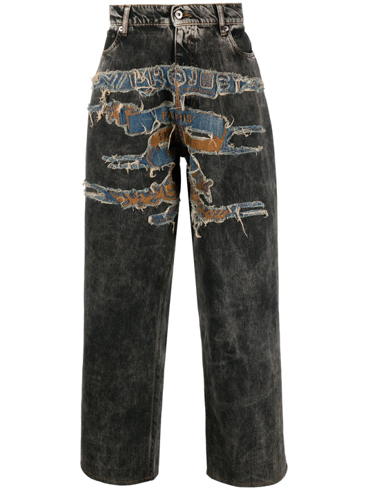 Best Patch wide-leg jeans