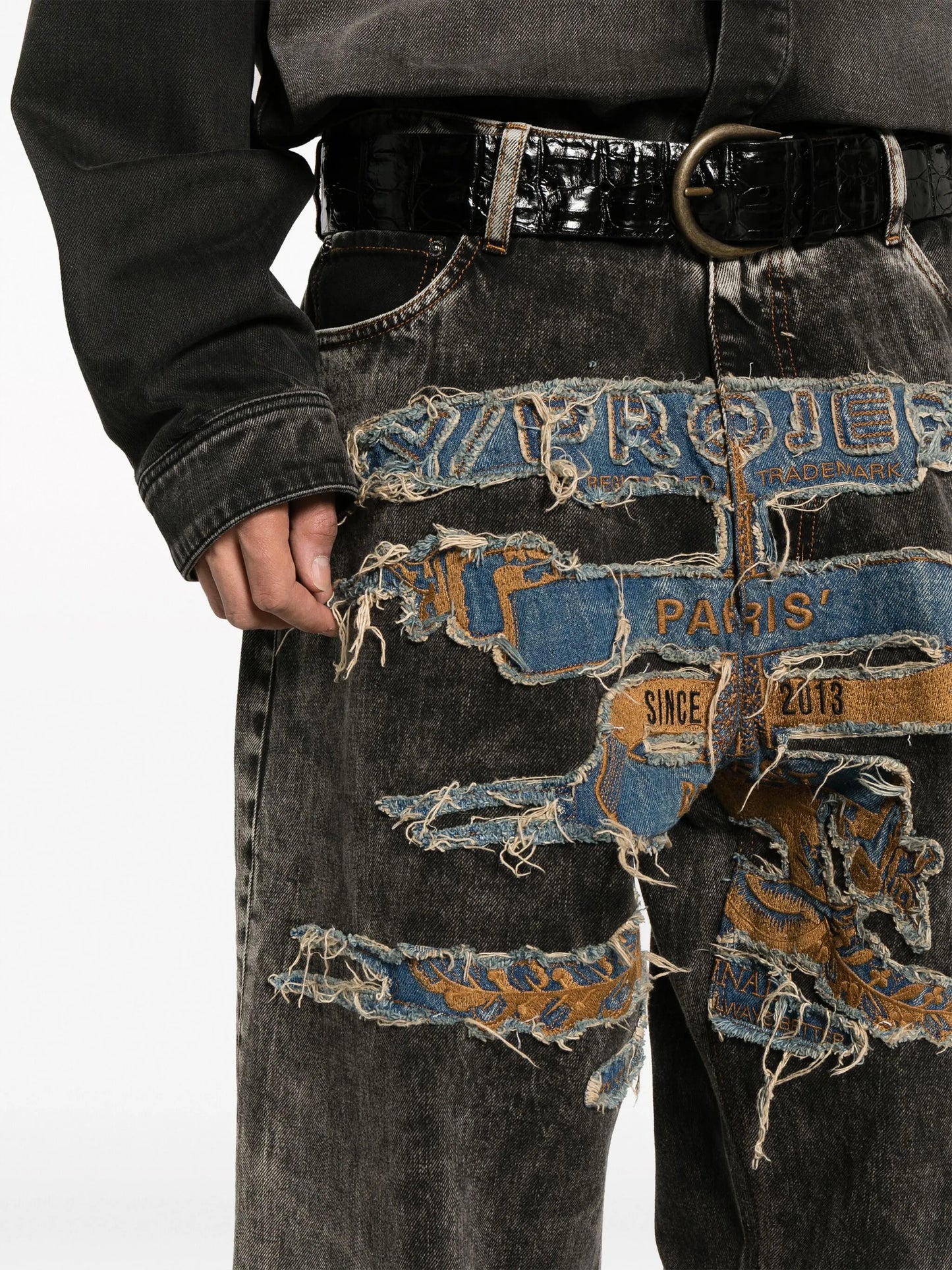 Best Patch wide-leg jeans
