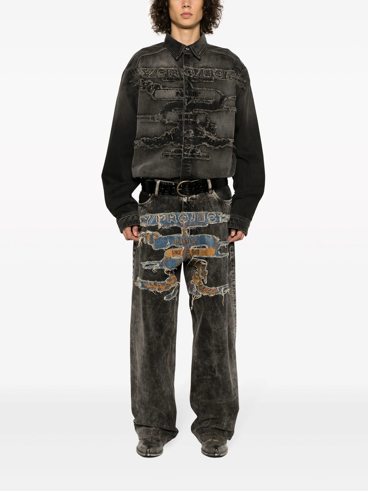 Best Patch wide-leg jeans