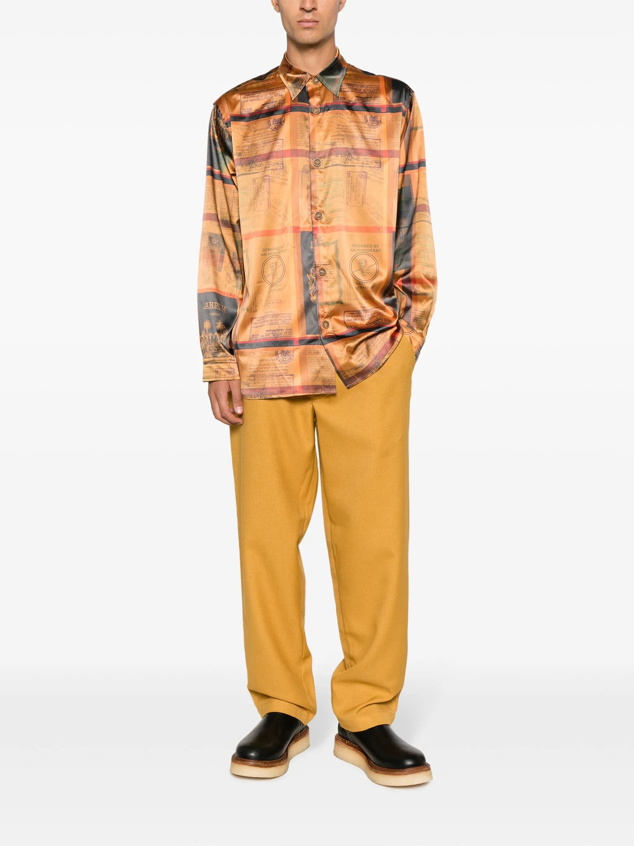 pleat-detail tailored trousers