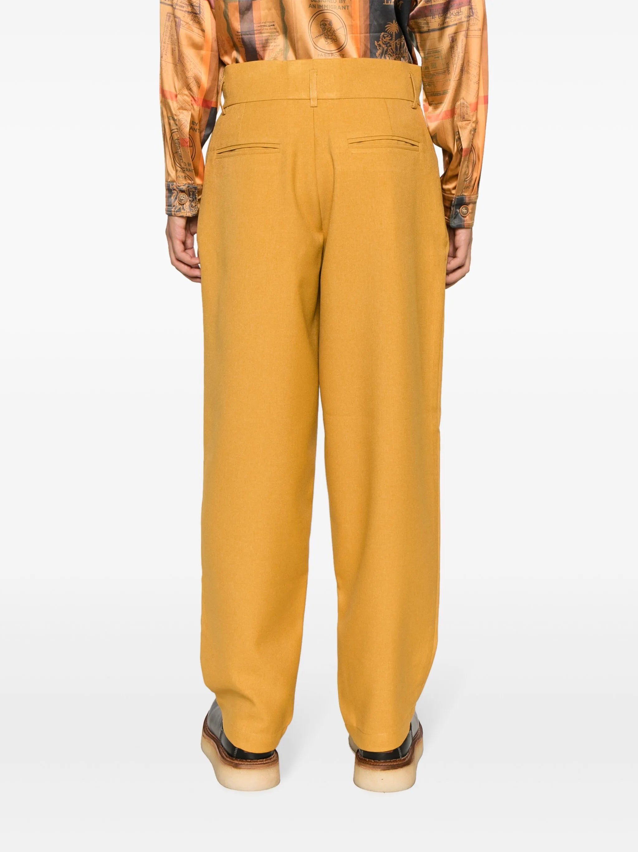 pleat-detail tailored trousers