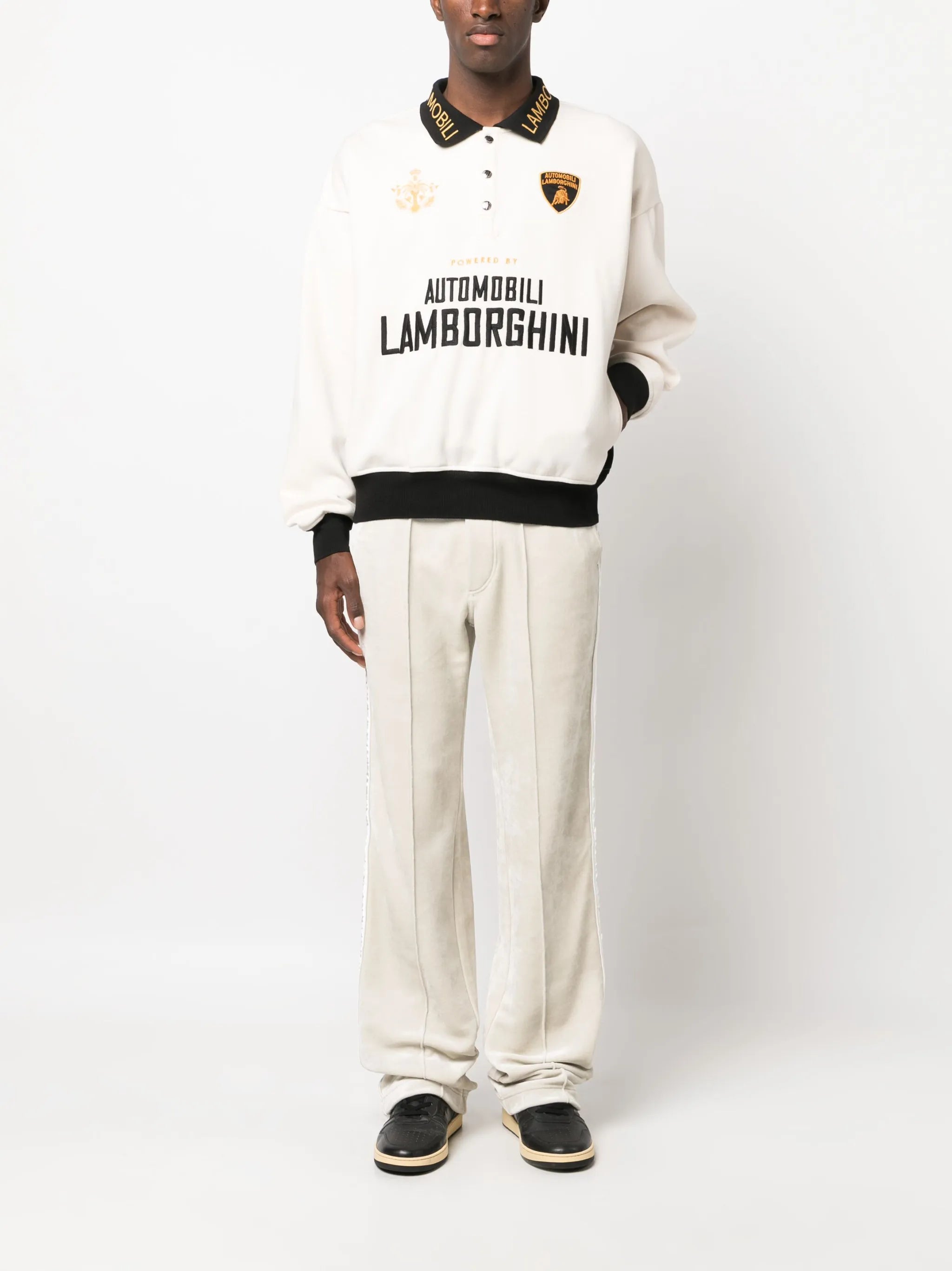 Automobili long-sleeved polo shirt