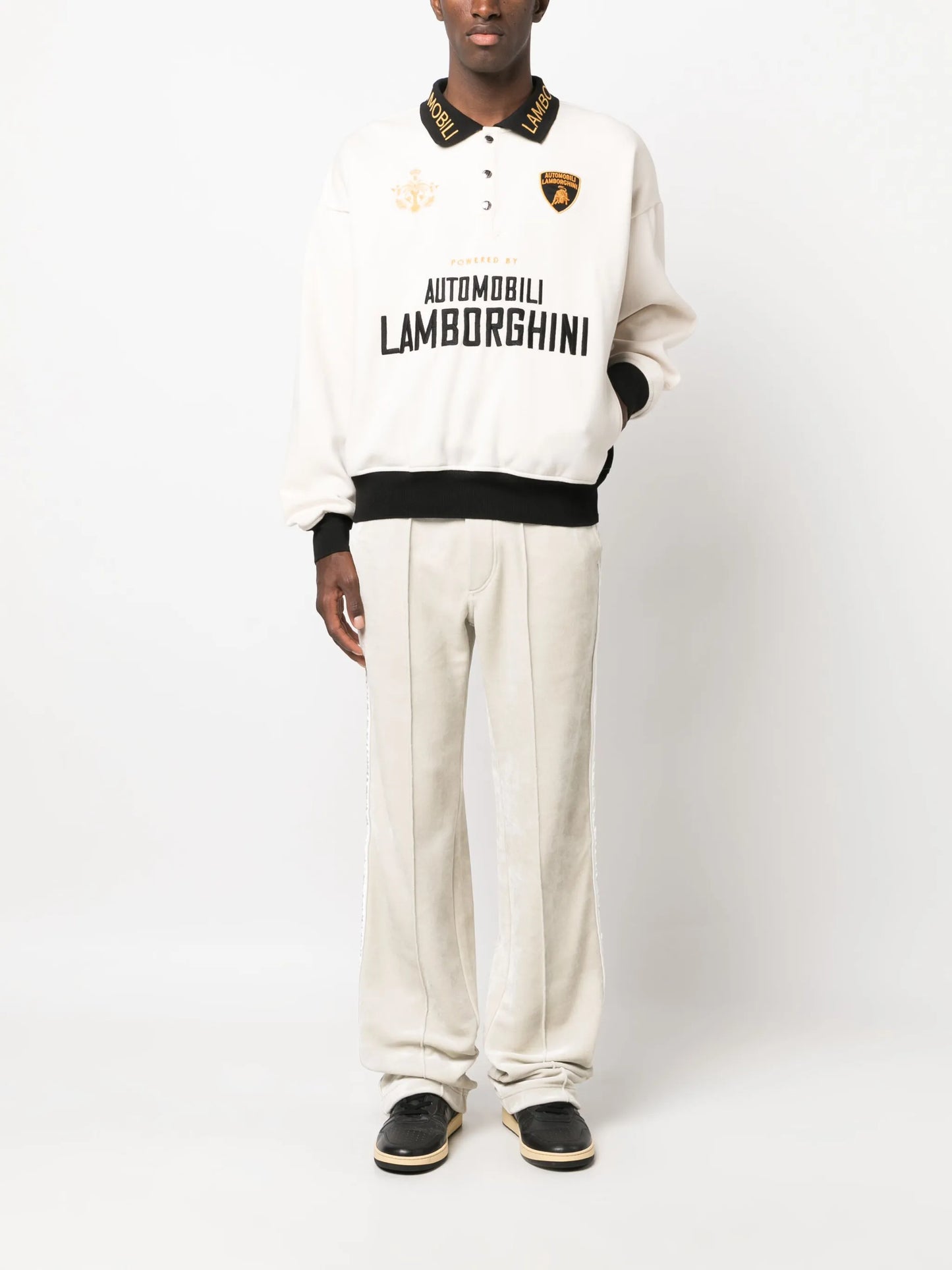 Automobili long-sleeved polo shirt
