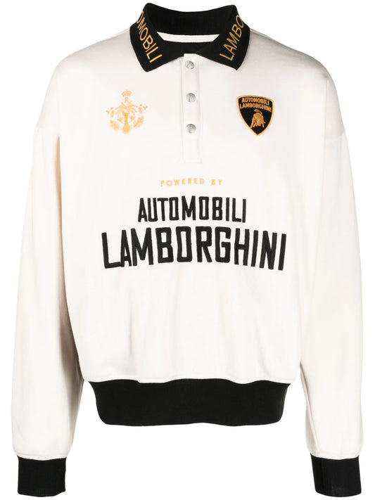 Automobili long-sleeved polo shirt