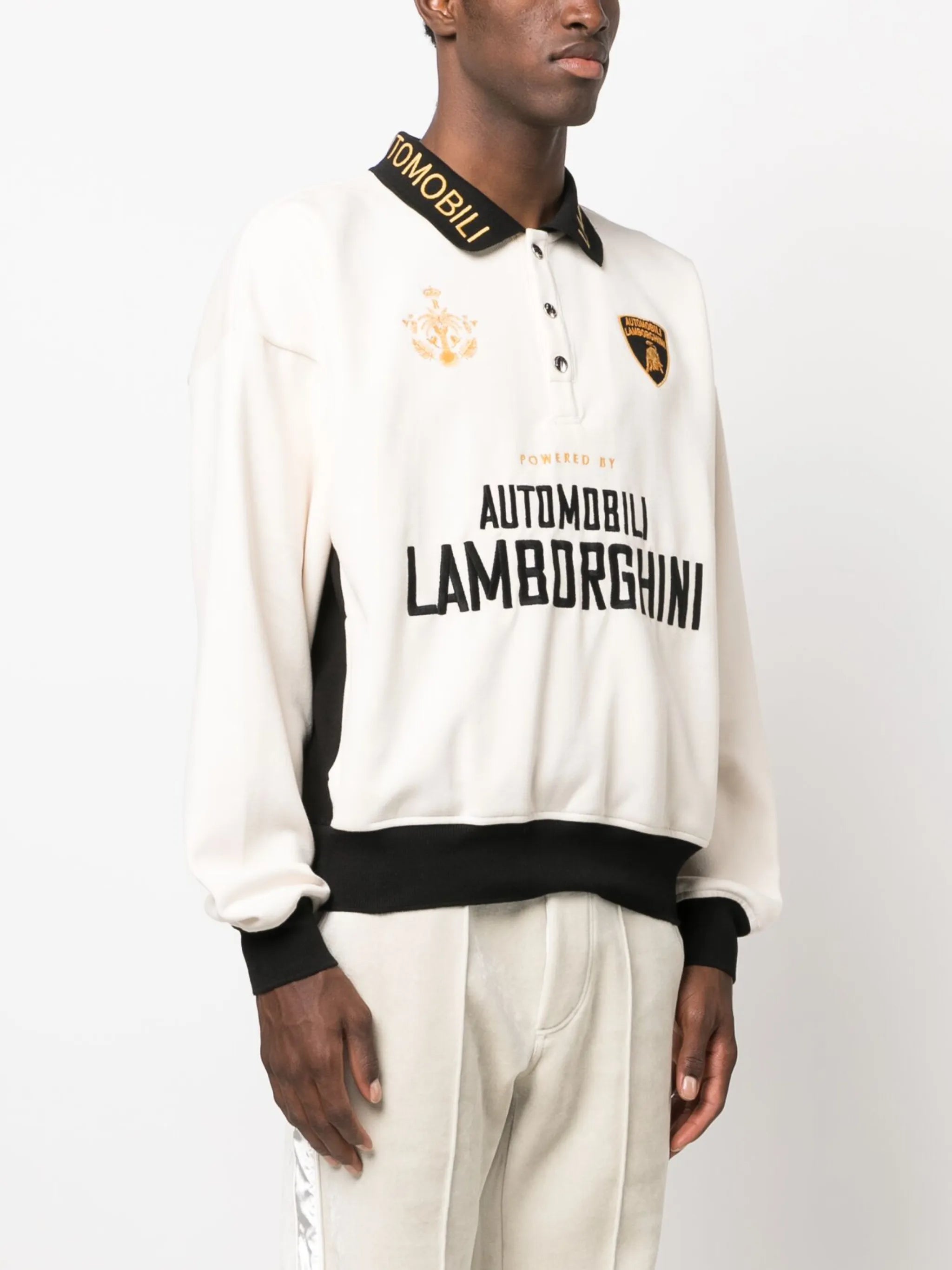 Automobili long-sleeved polo shirt