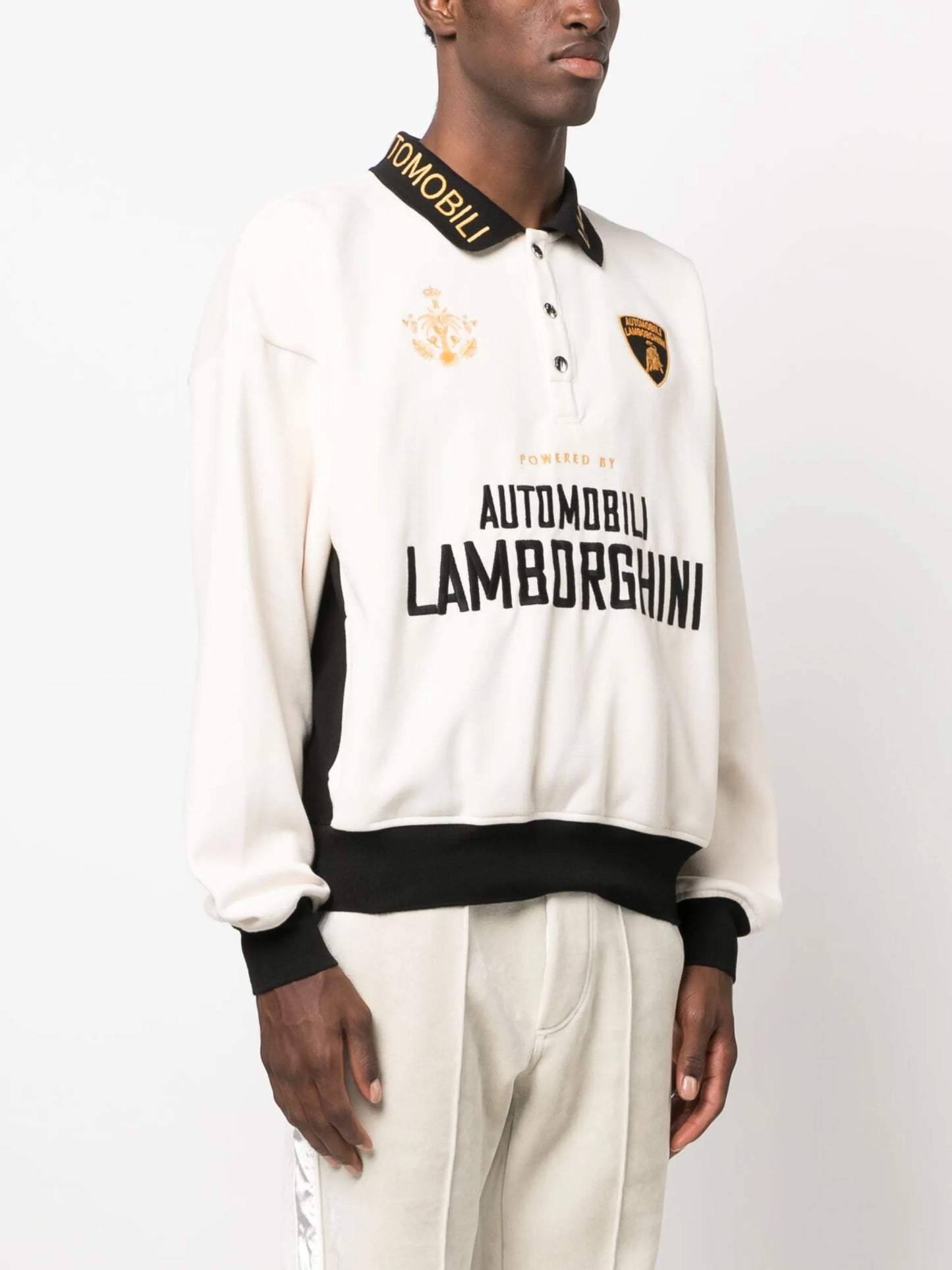Automobili long-sleeved polo shirt