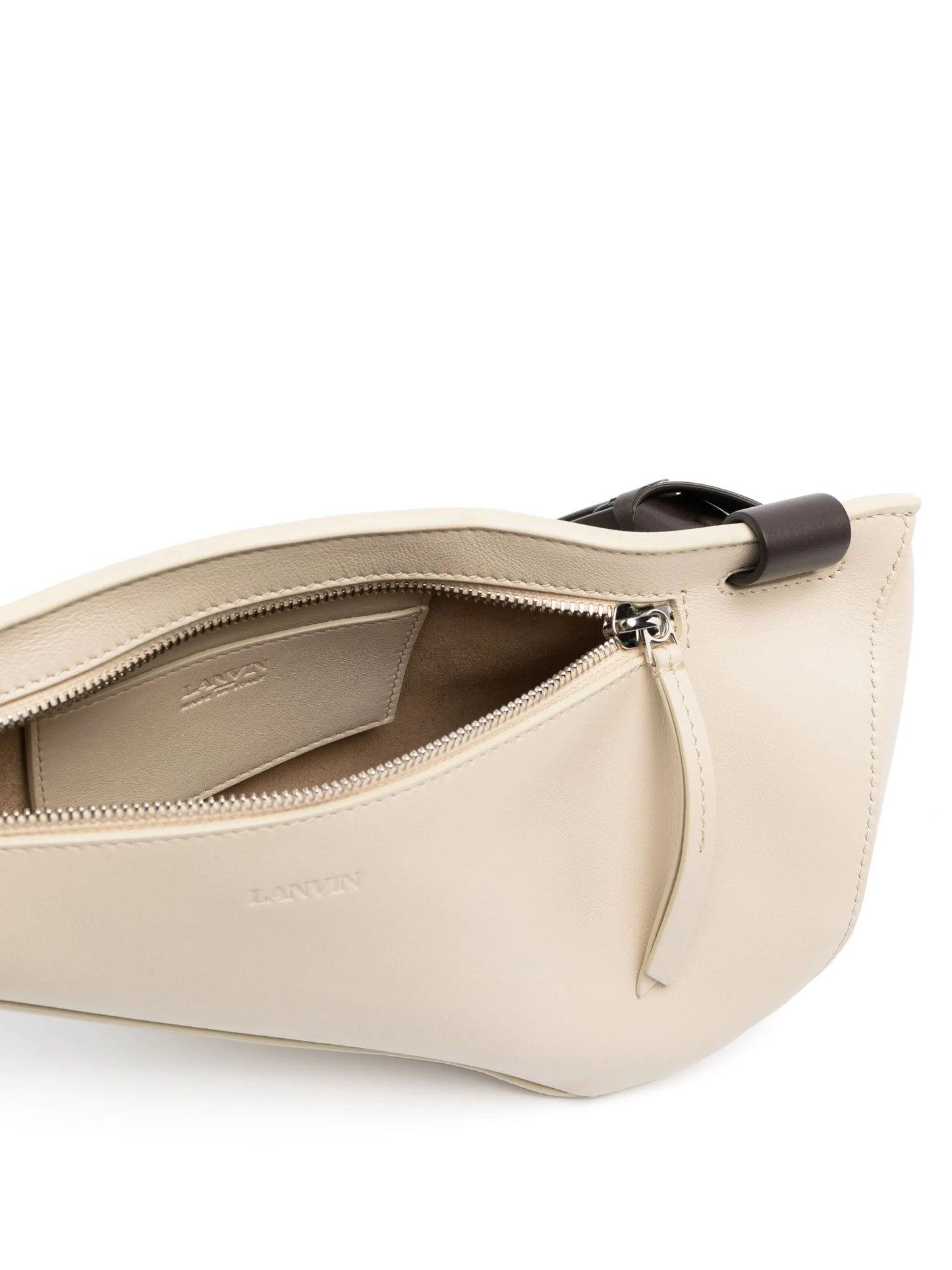 asymmetric leather belt bag