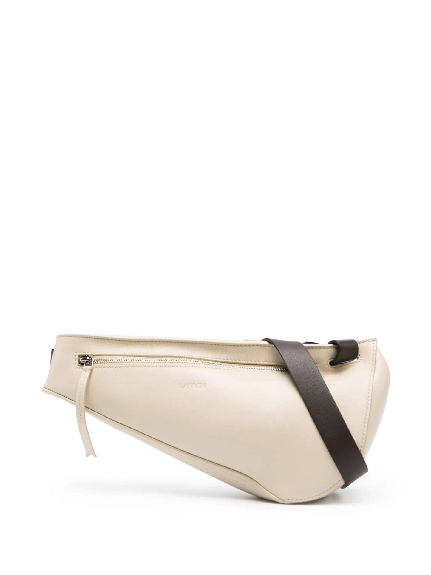 asymmetric leather belt bag