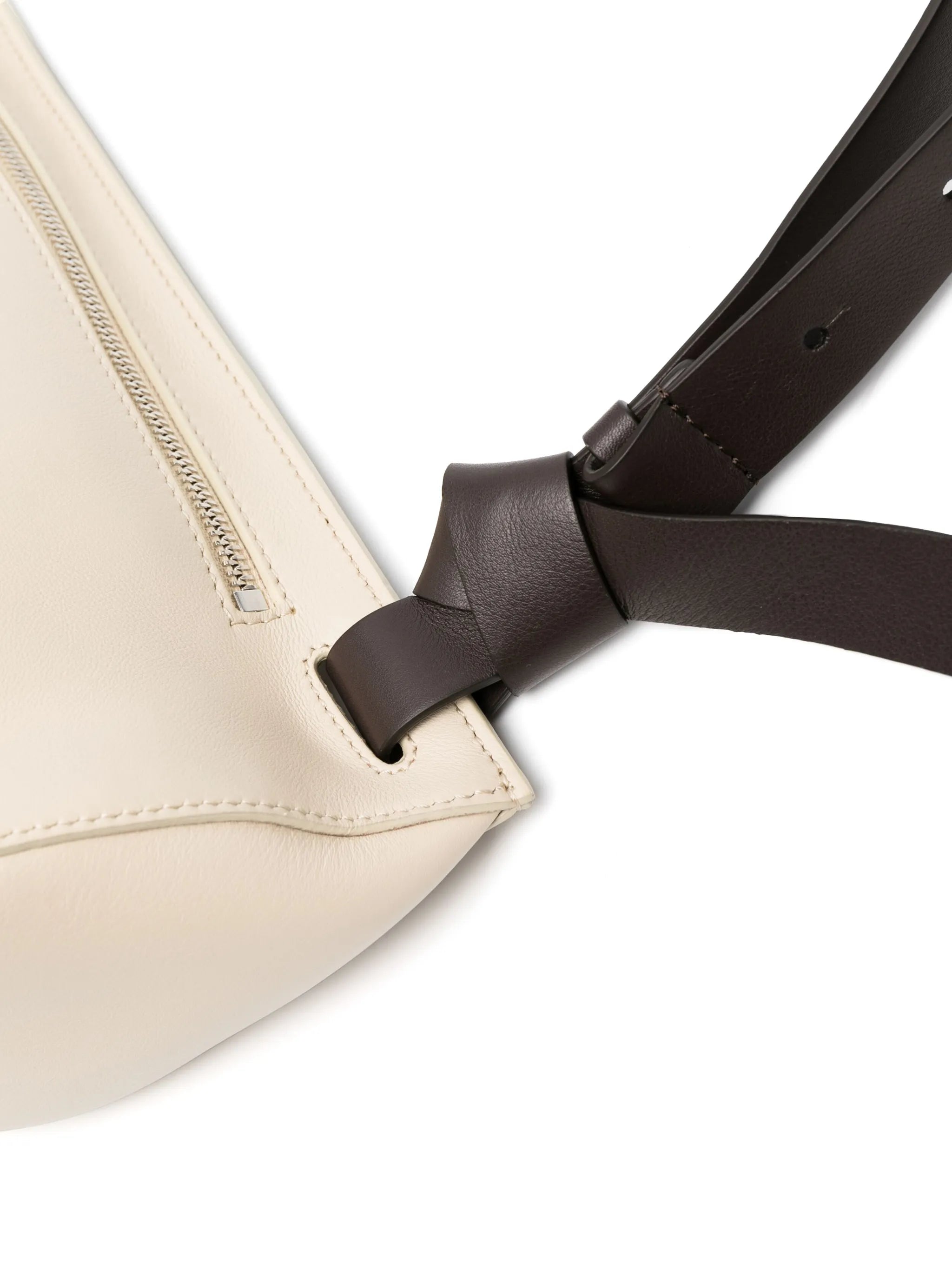 asymmetric leather belt bag