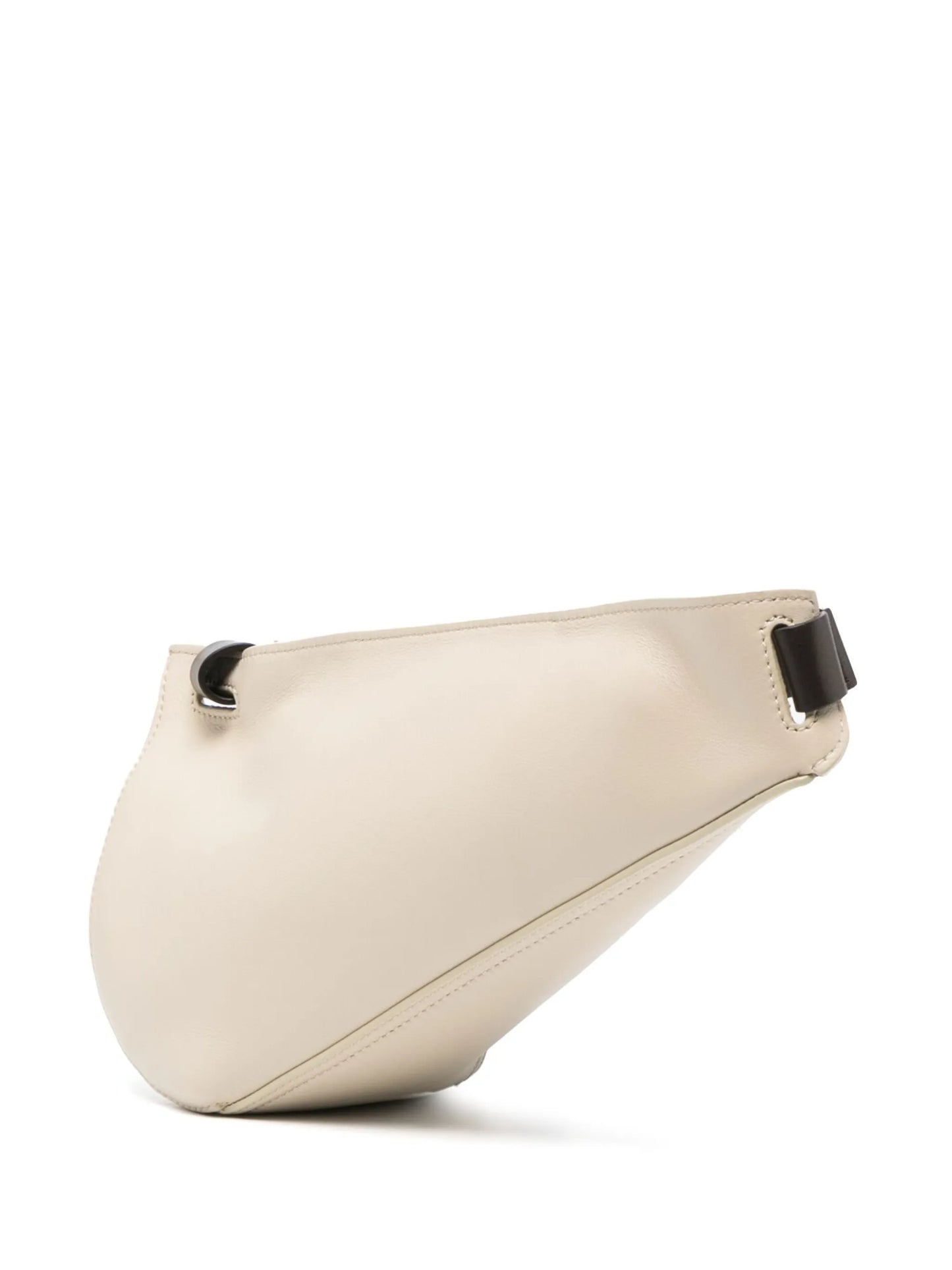 asymmetric leather belt bag