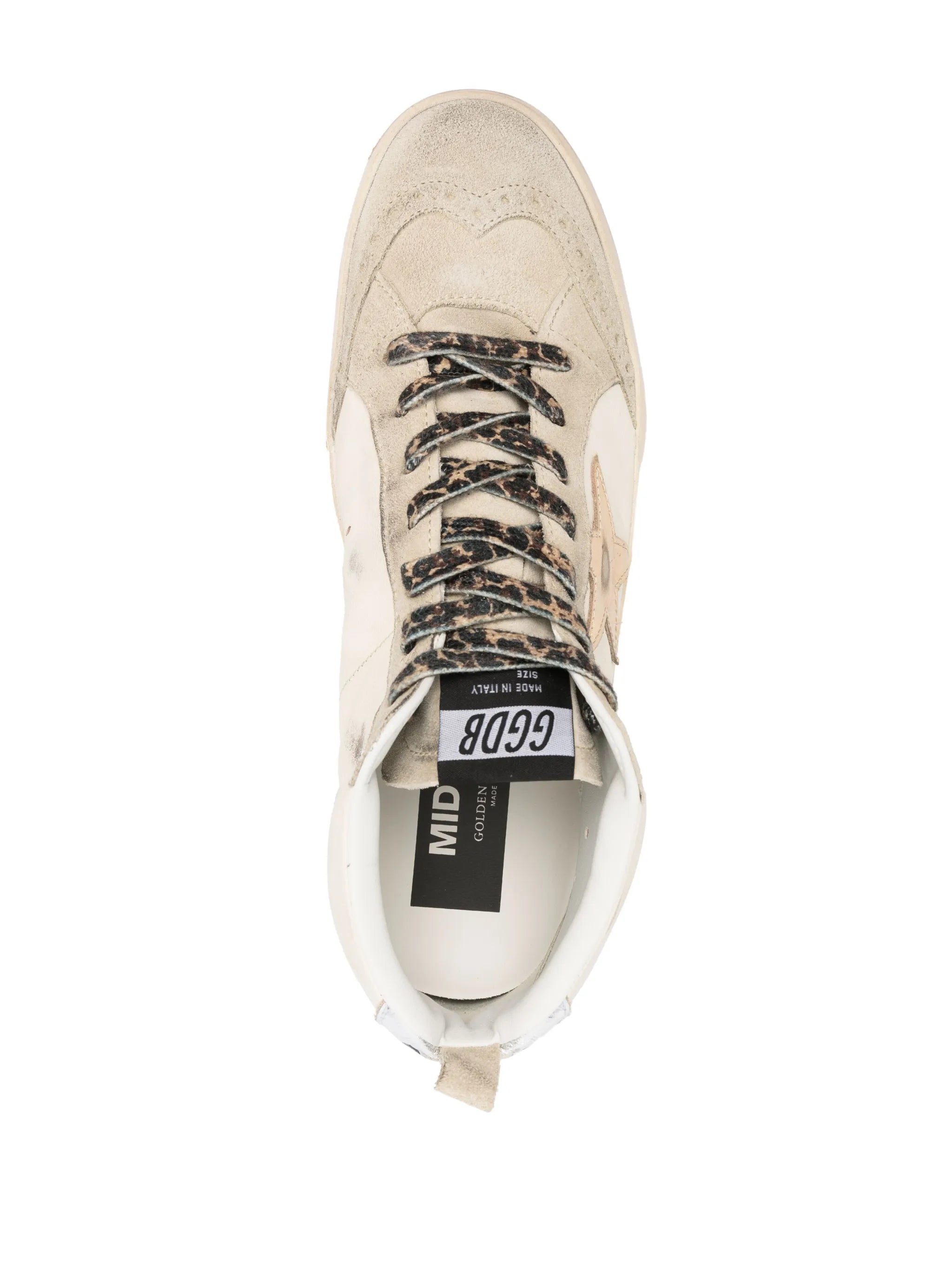 Mid Star crystal-detailed sneakers