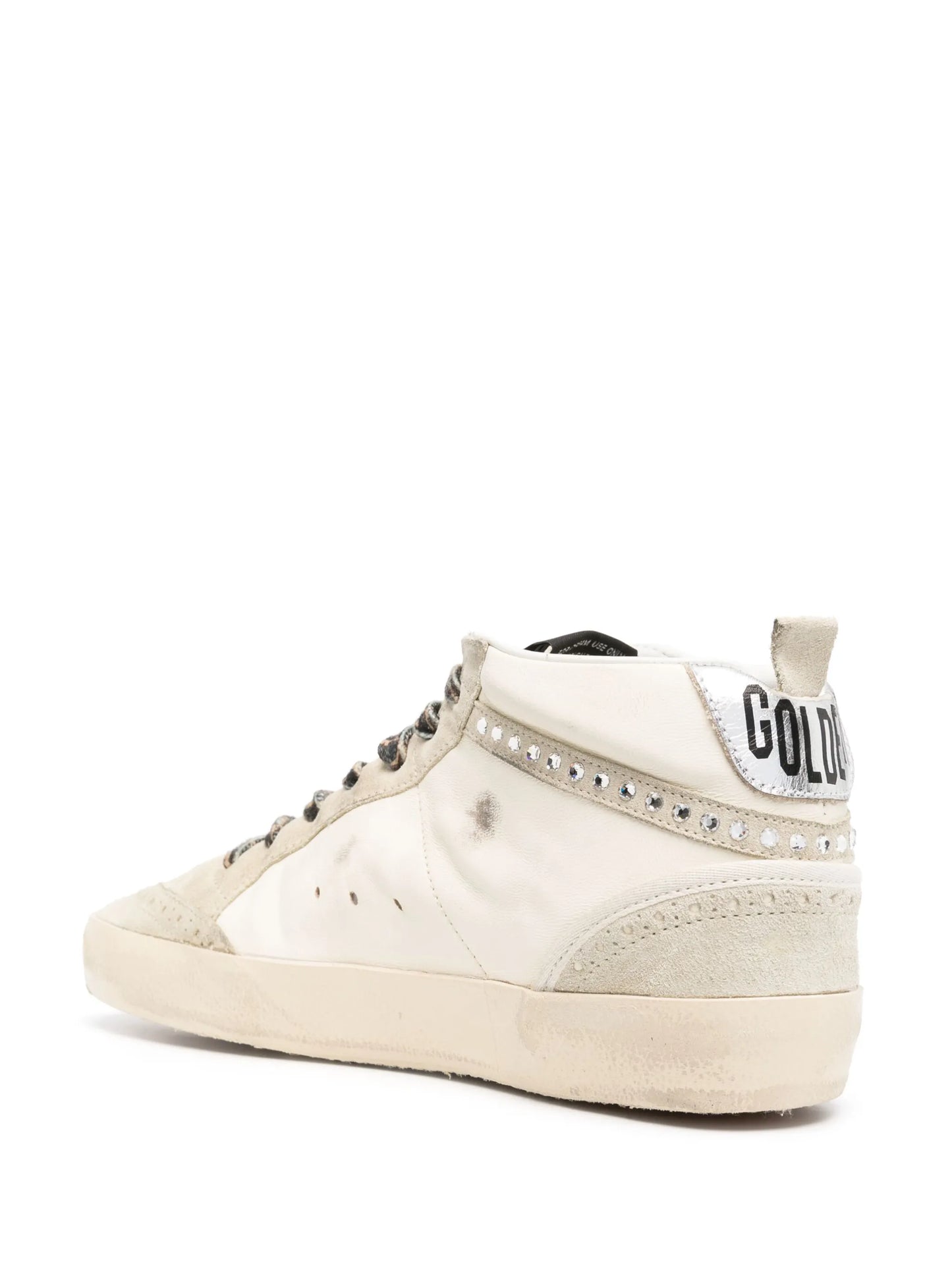 Mid Star crystal-detailed sneakers