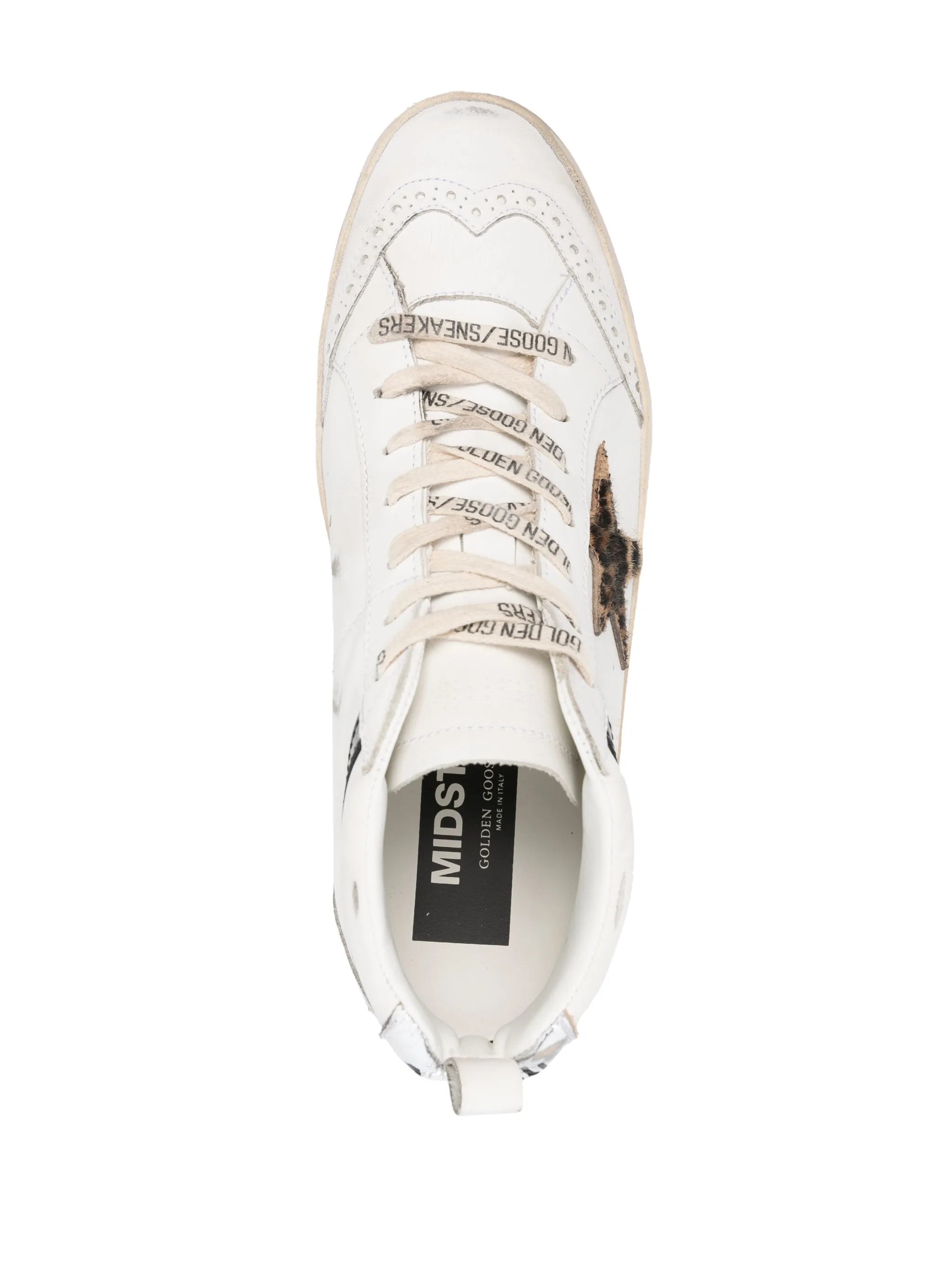 star-patch lace-up sneakers