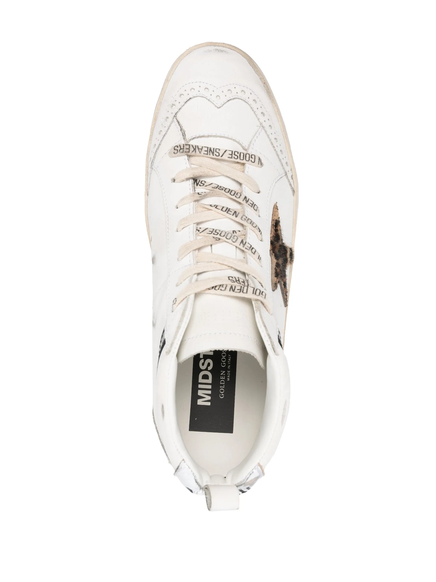 star-patch lace-up sneakers