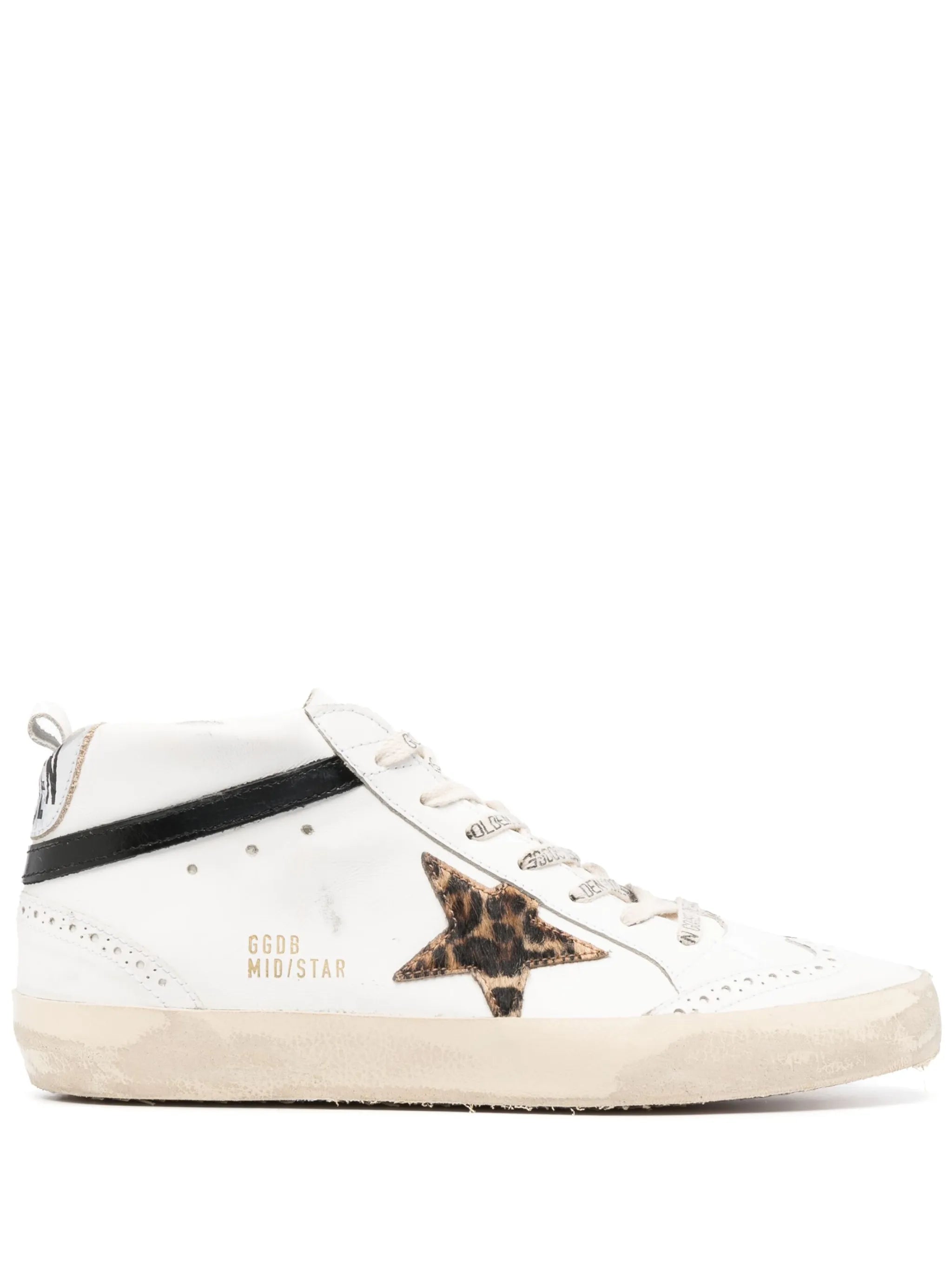 star-patch lace-up sneakers