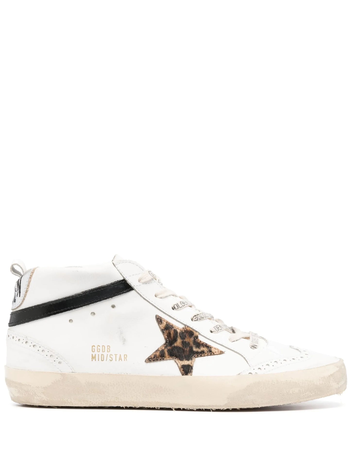 star-patch lace-up sneakers