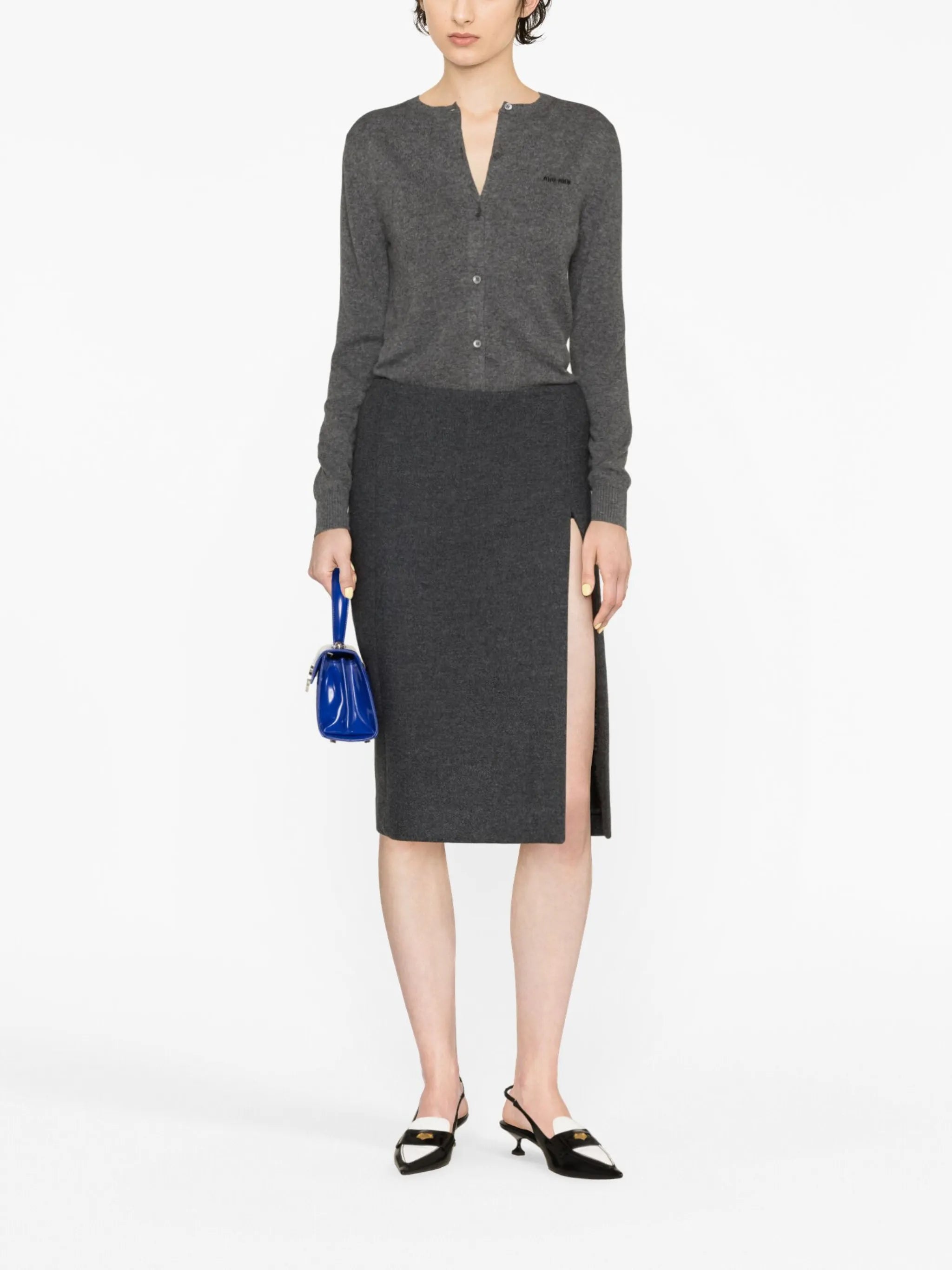 cashmere knit cardigan