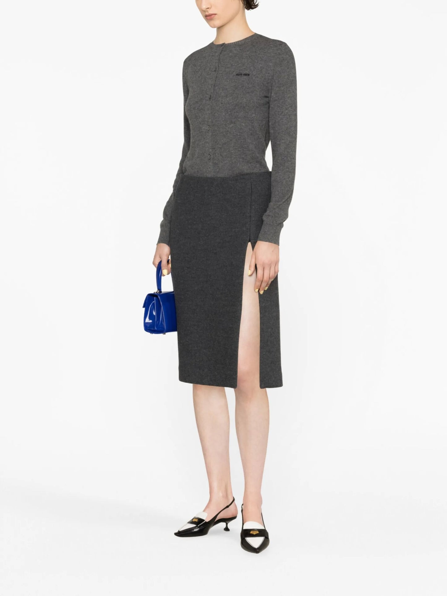 cashmere knit cardigan