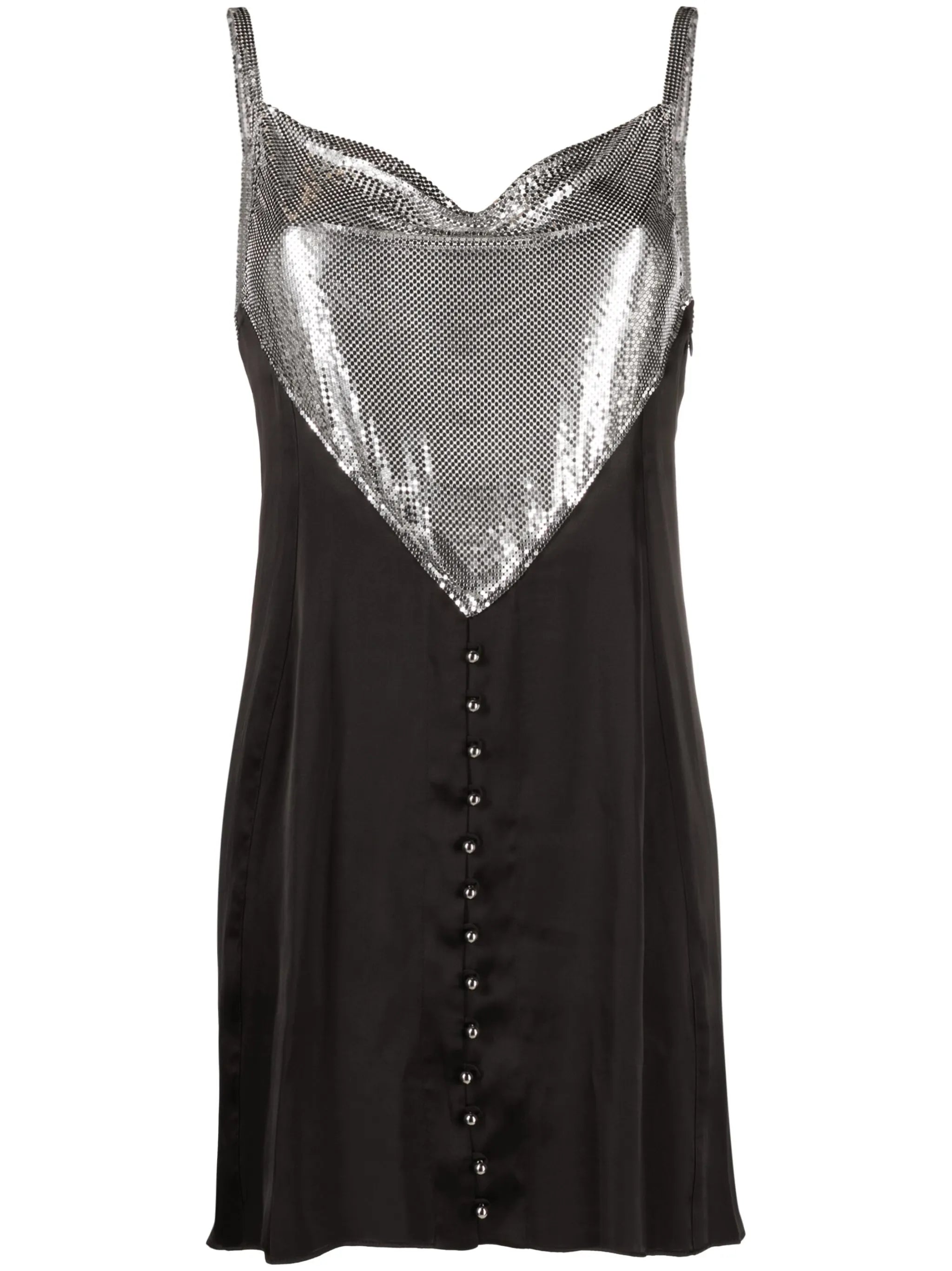 mesh-panel slip minidress