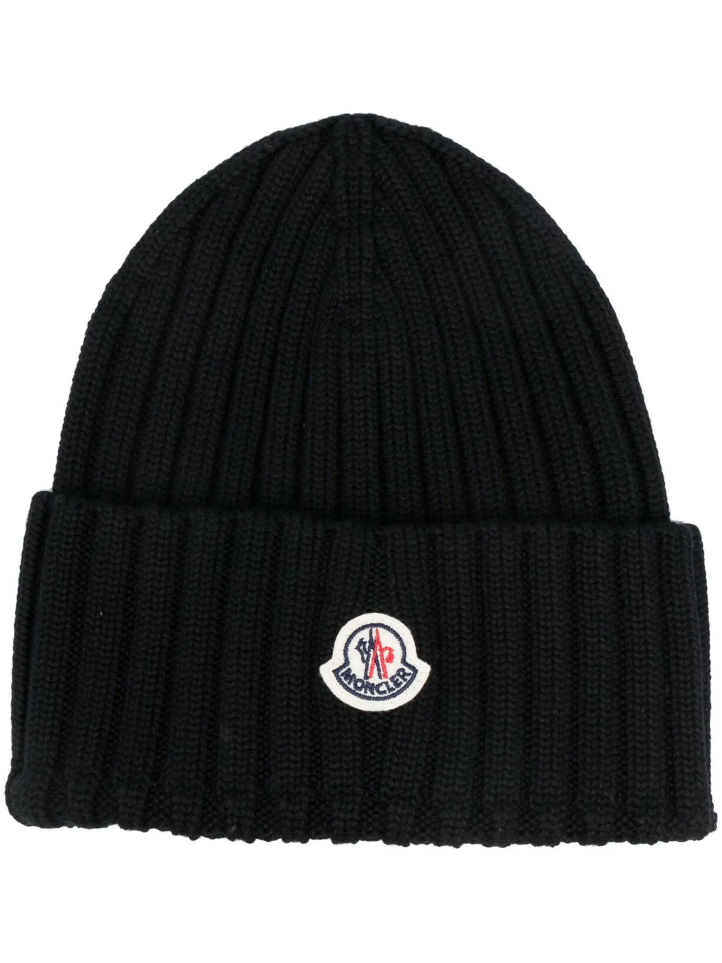ribbed-knit virgin wool beanie