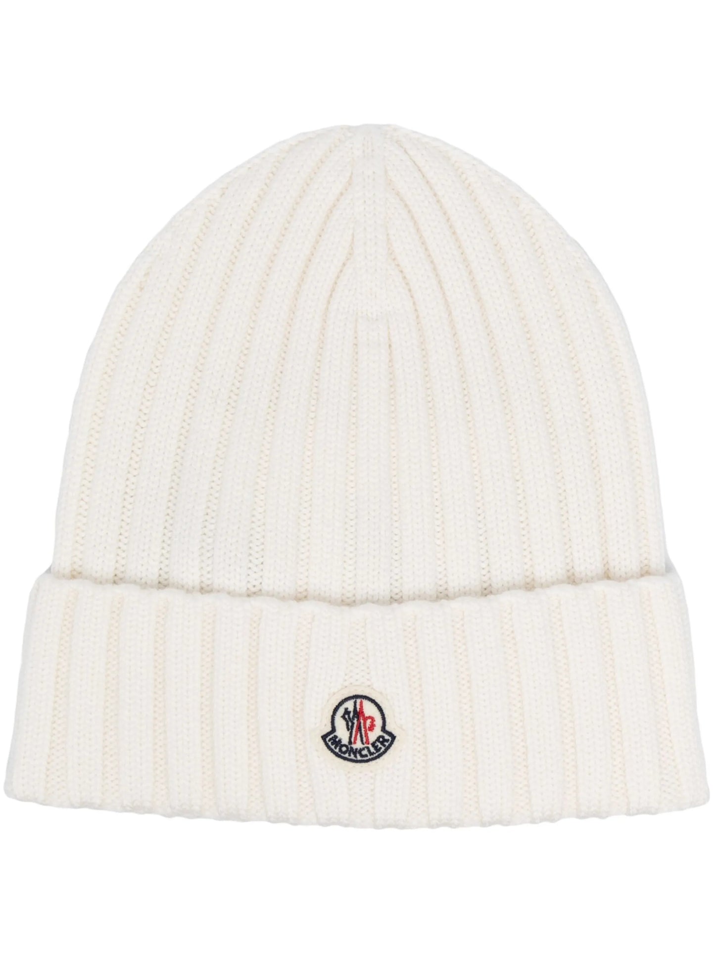 ribbed-knit virgin wool beanie