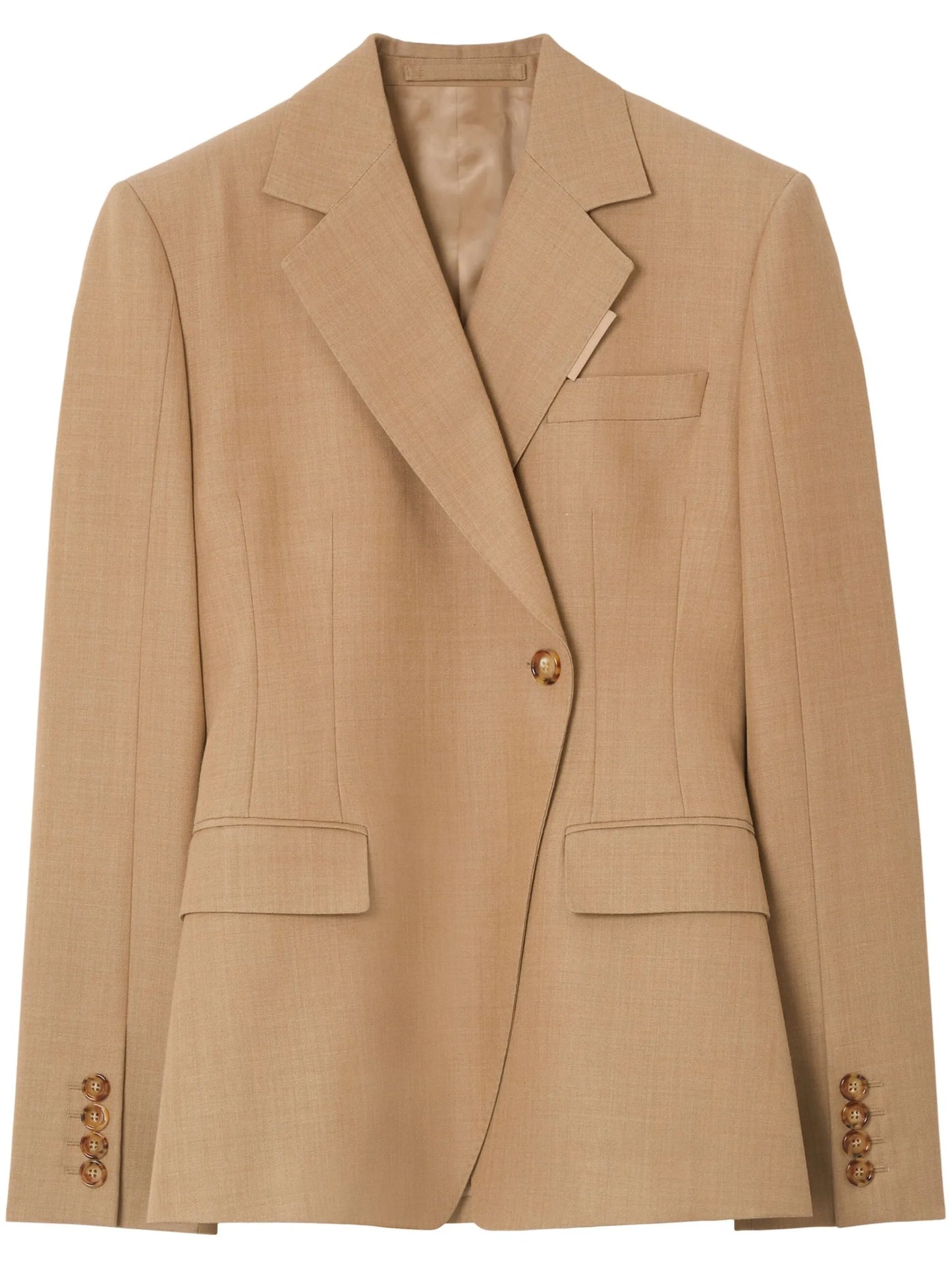 single-breasted wool blazer