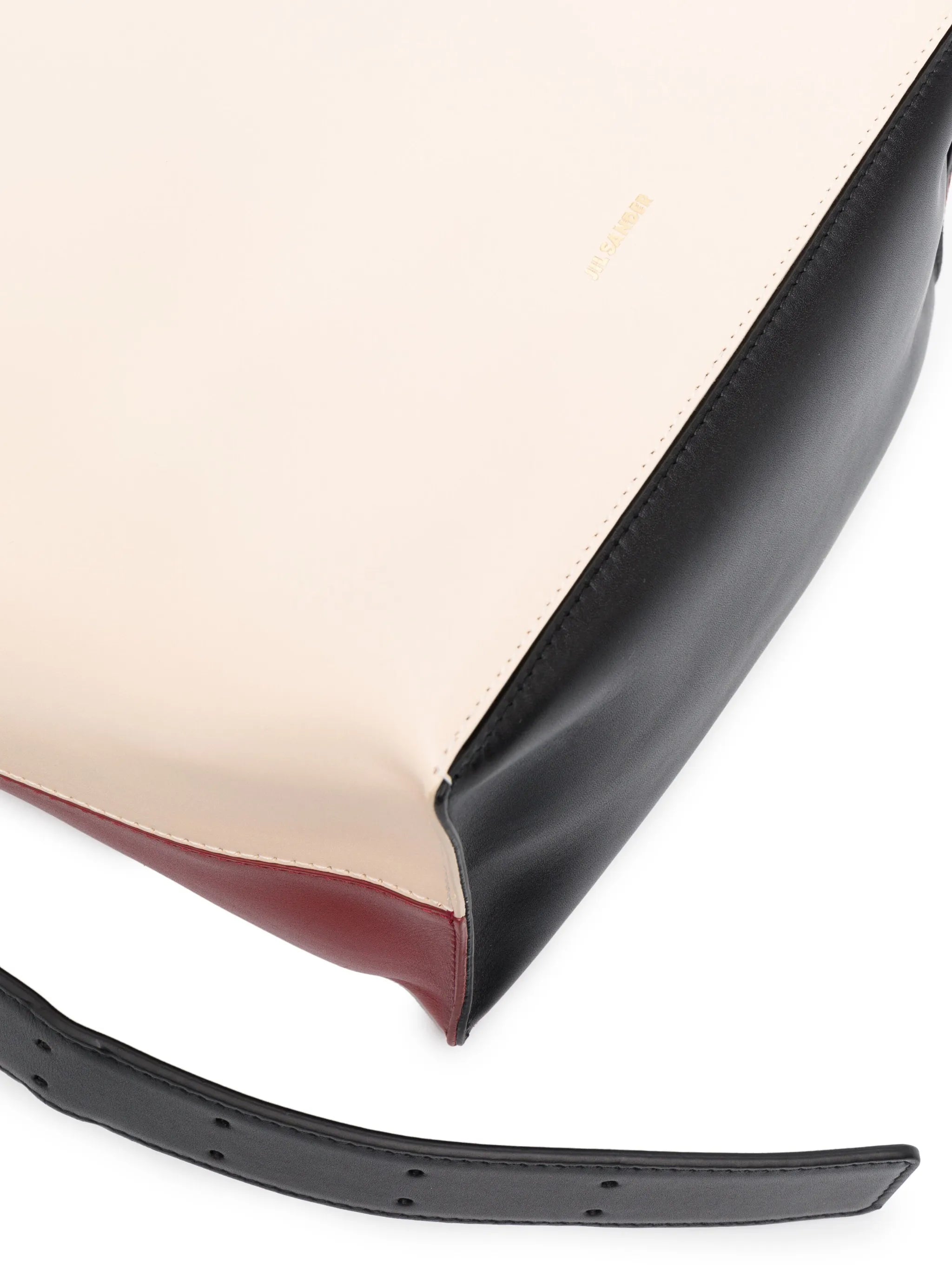 Cannolo colourblock leather tote bag