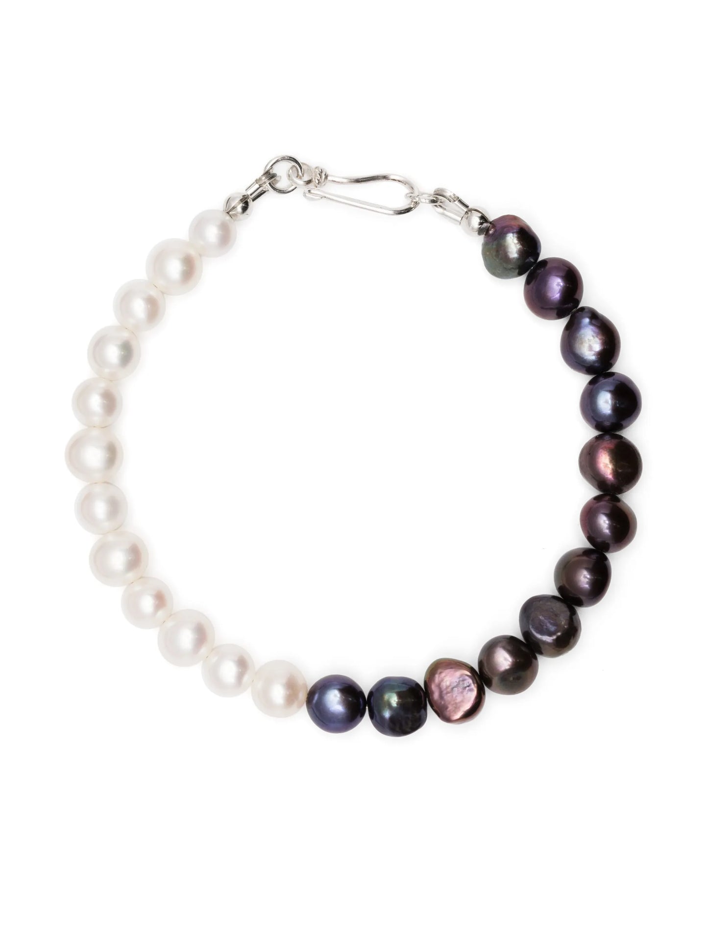 two-tone pearl bracelet