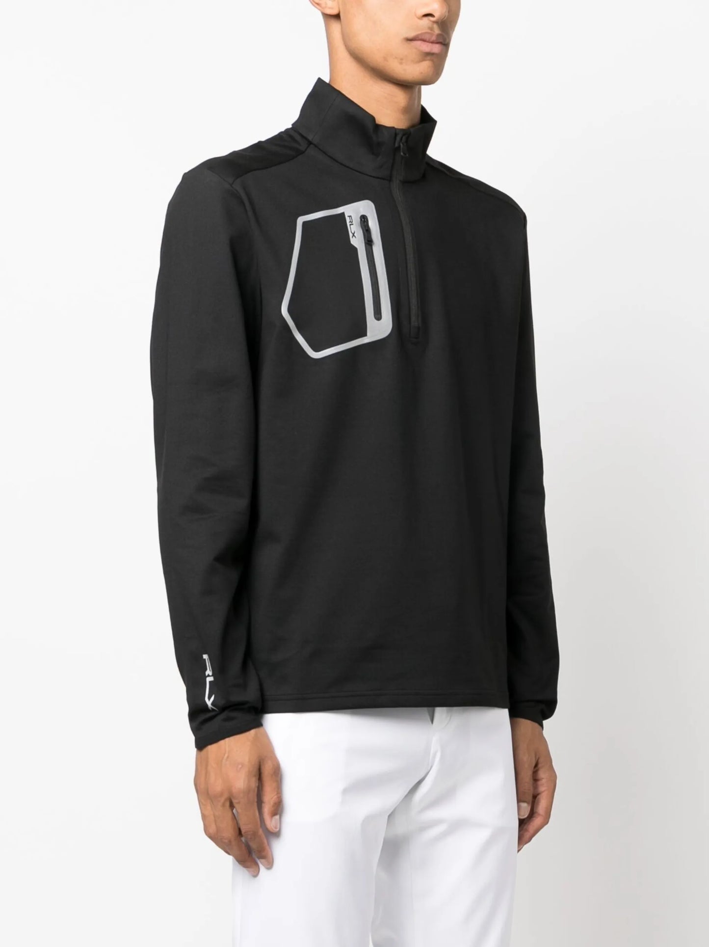 long-sleeve zip-up golf top