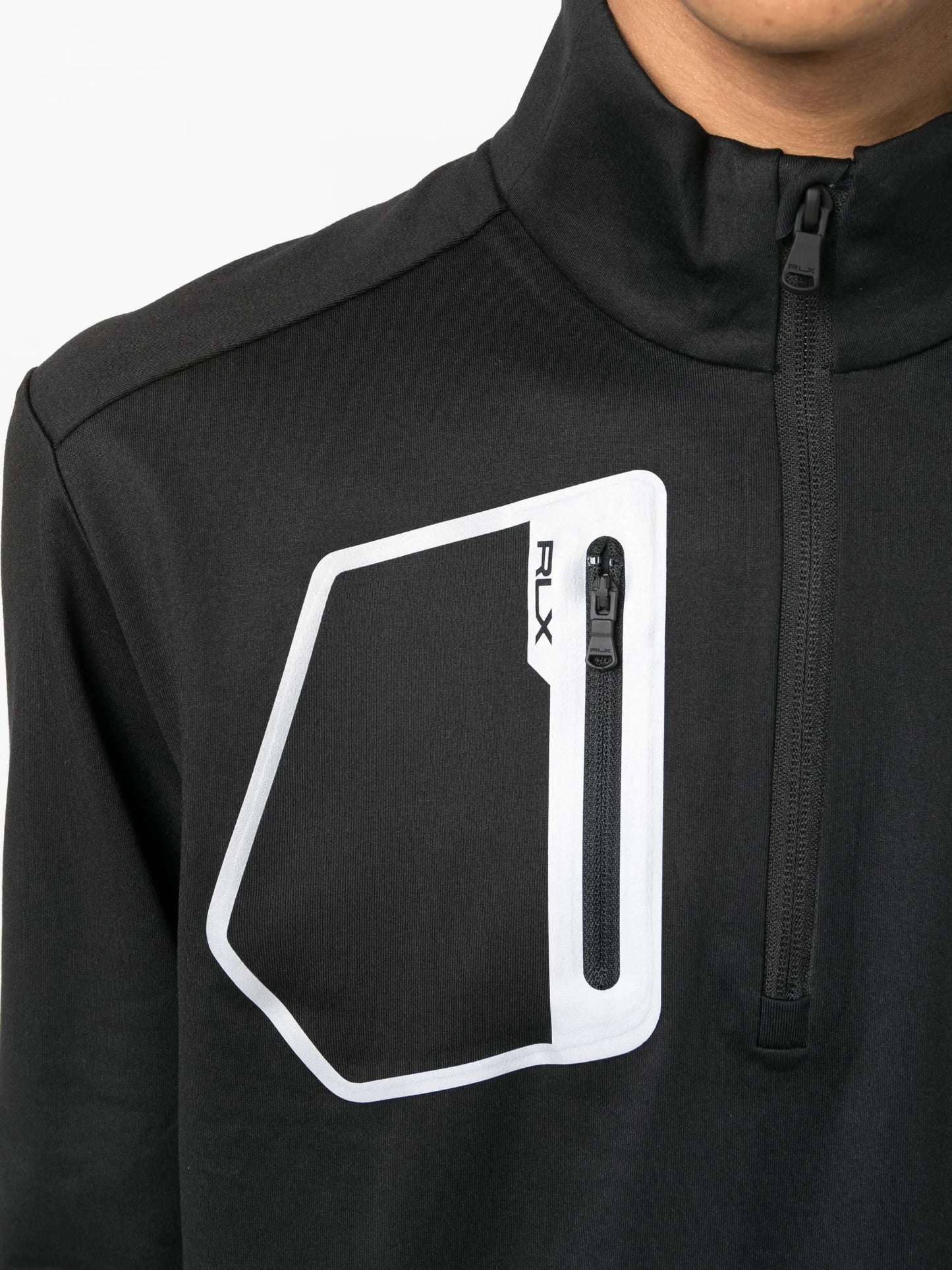 long-sleeve zip-up golf top