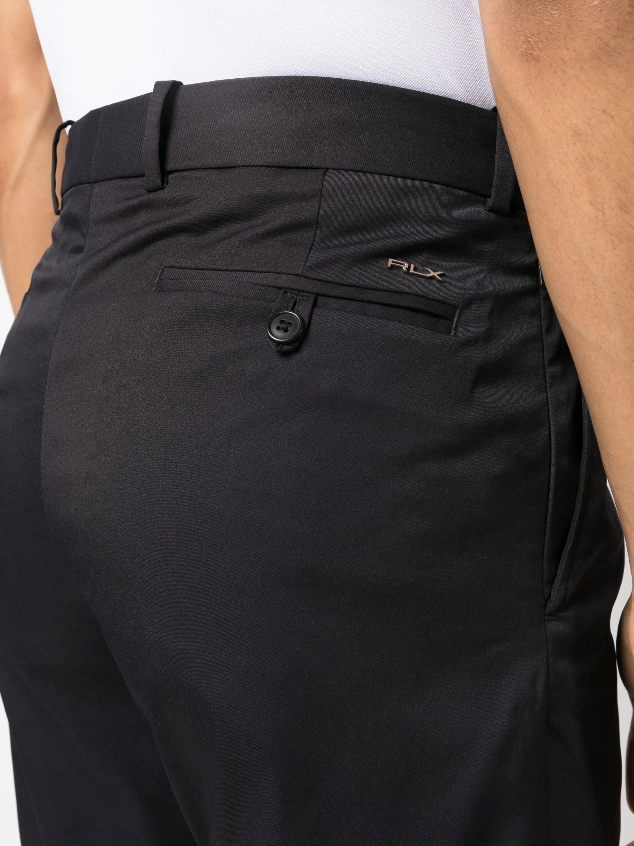 Golf off-centre fastening chino trousers