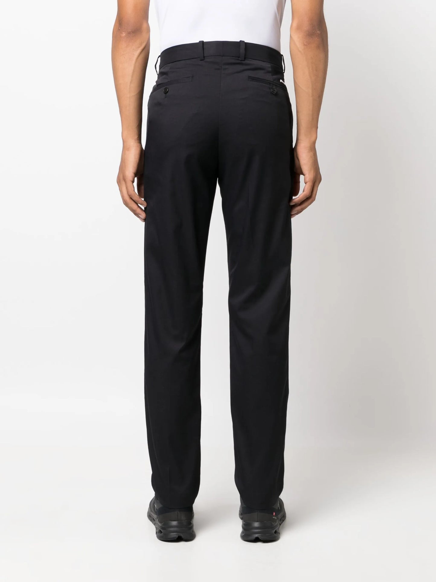 Golf off-centre fastening chino trousers