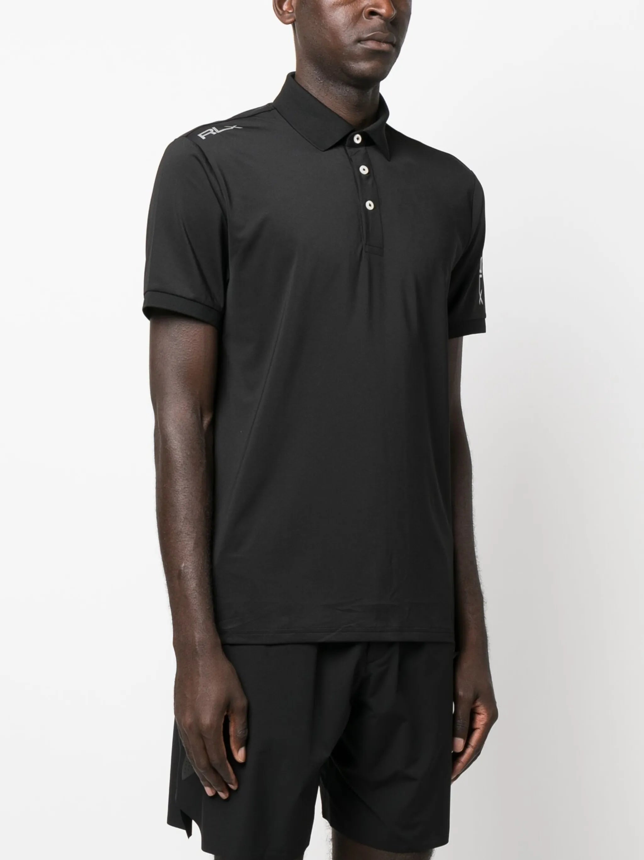 logo-embroidered short-sleeved polo shirt