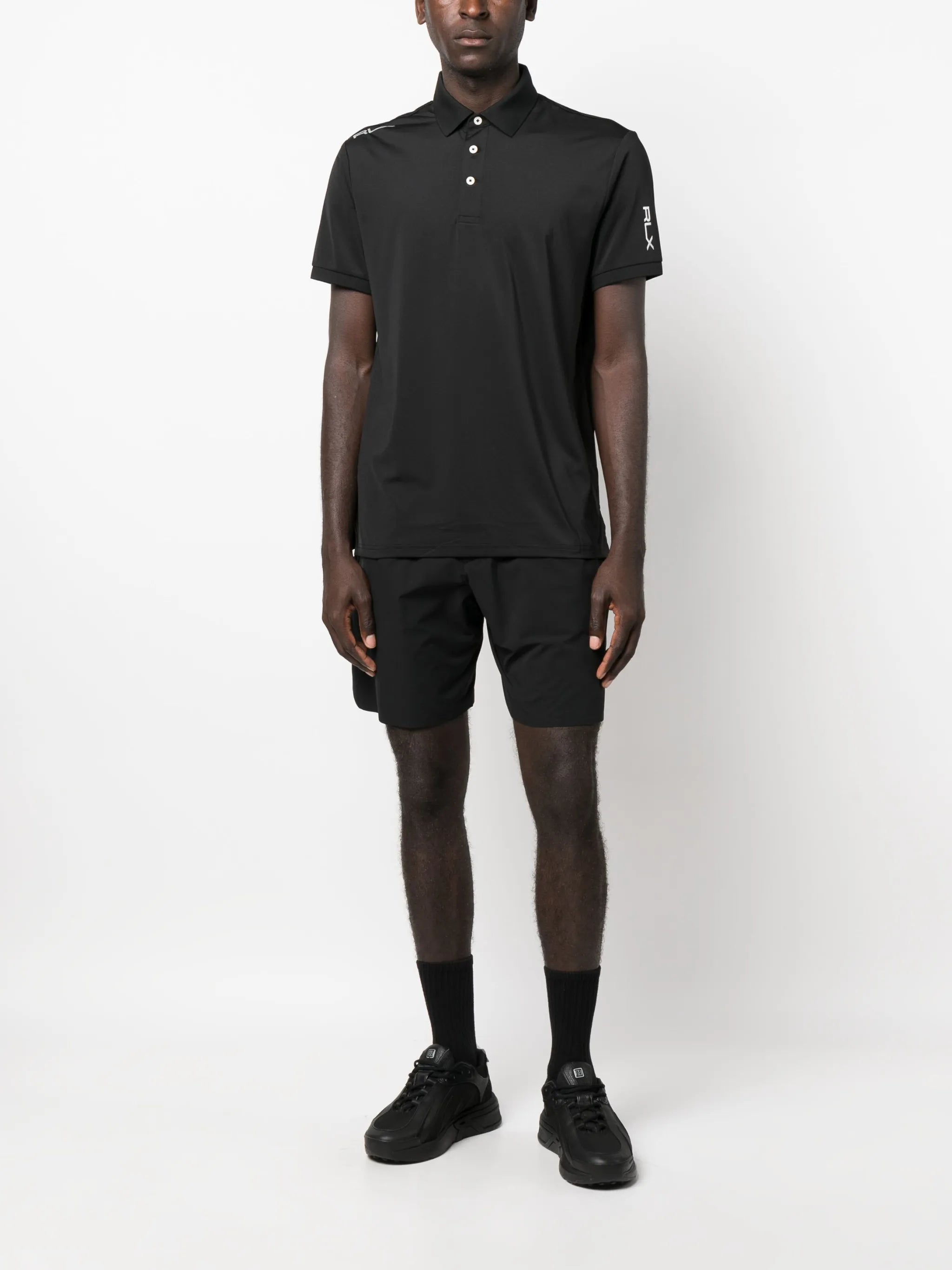 logo-embroidered short-sleeved polo shirt