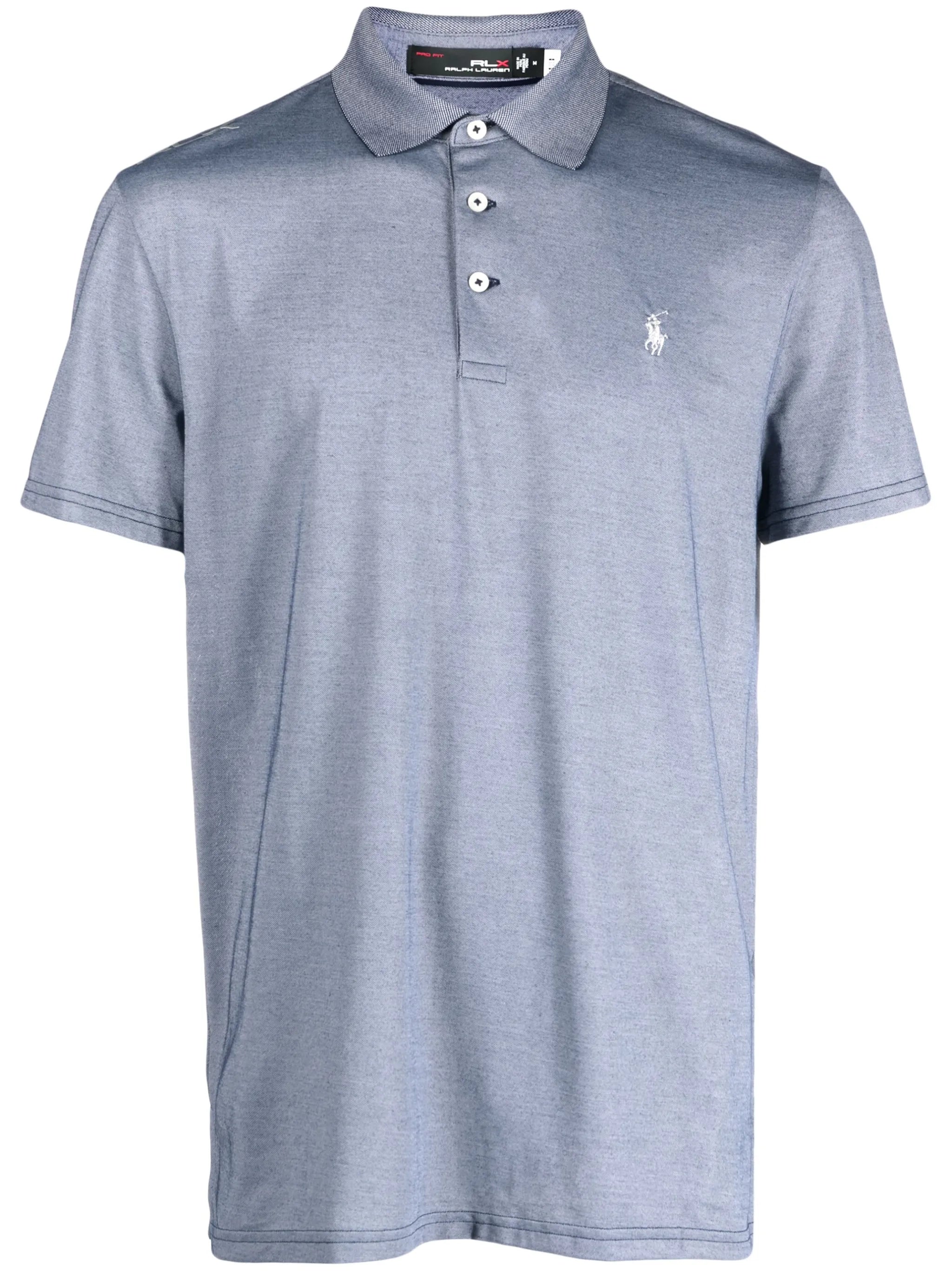logo-embroidered short-sleeve polo shirt
