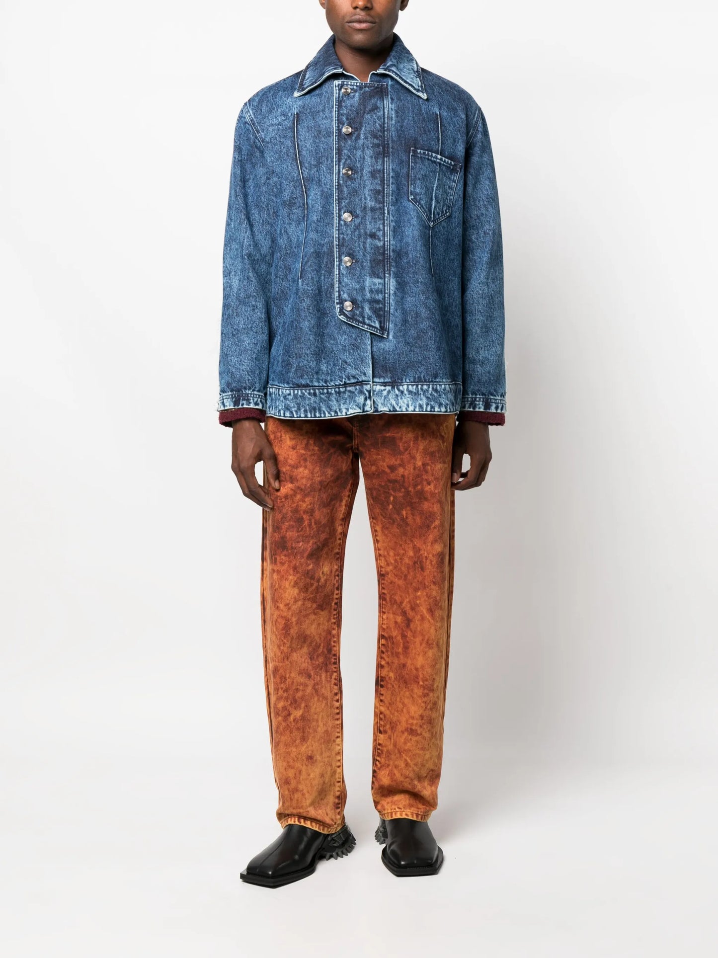 stonewashed denim shirt