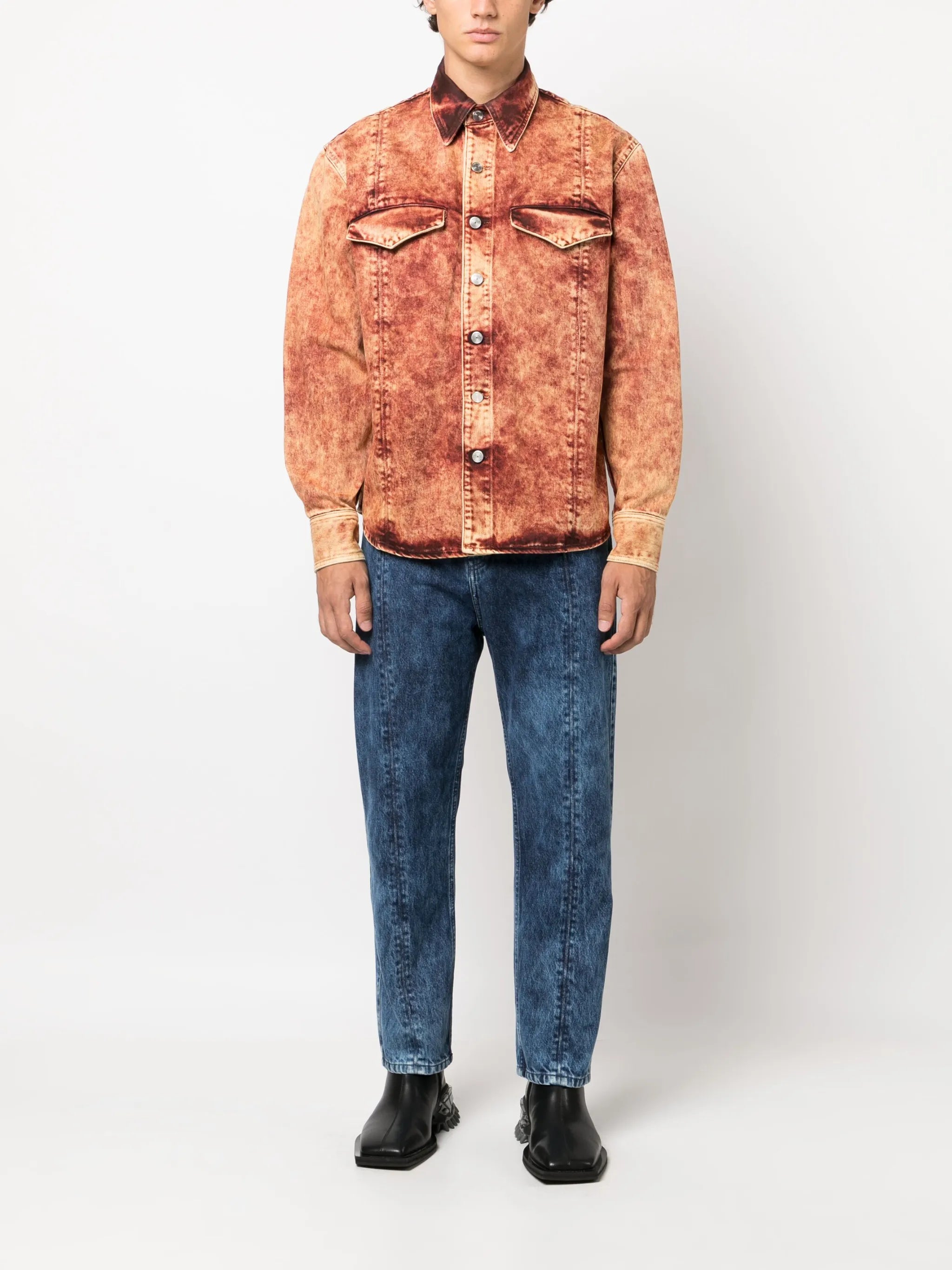 Nama Crinet denim shirt