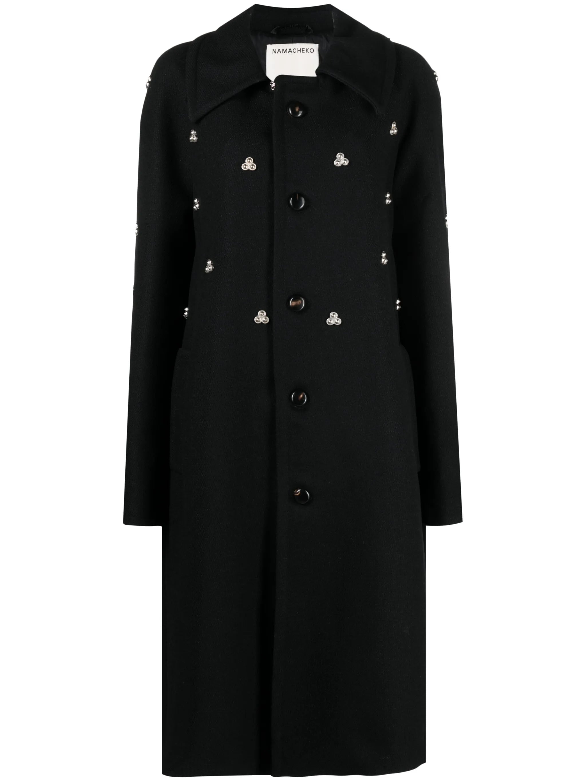 Verdun rivet-embellished midi coat