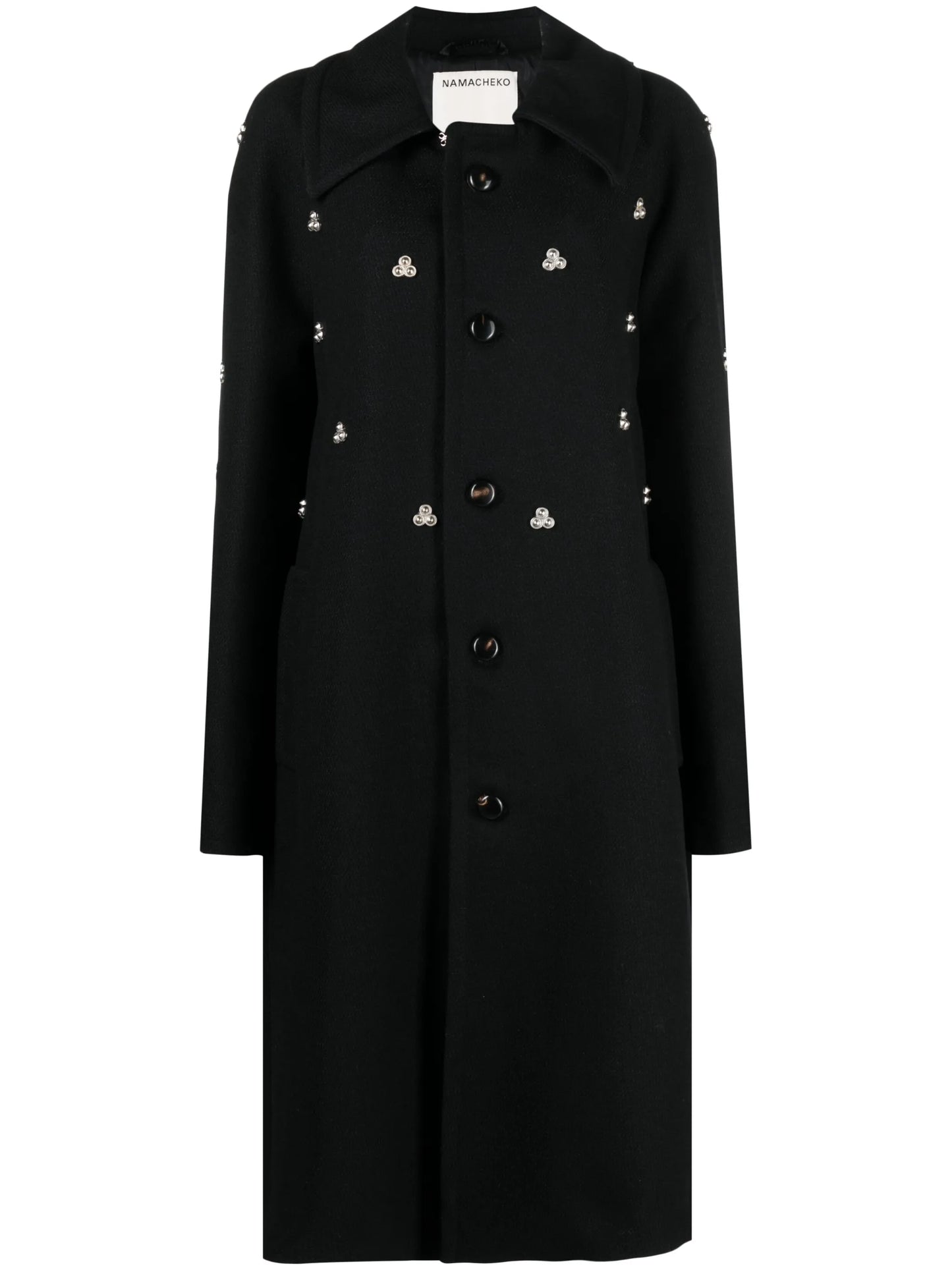 Verdun rivet-embellished midi coat